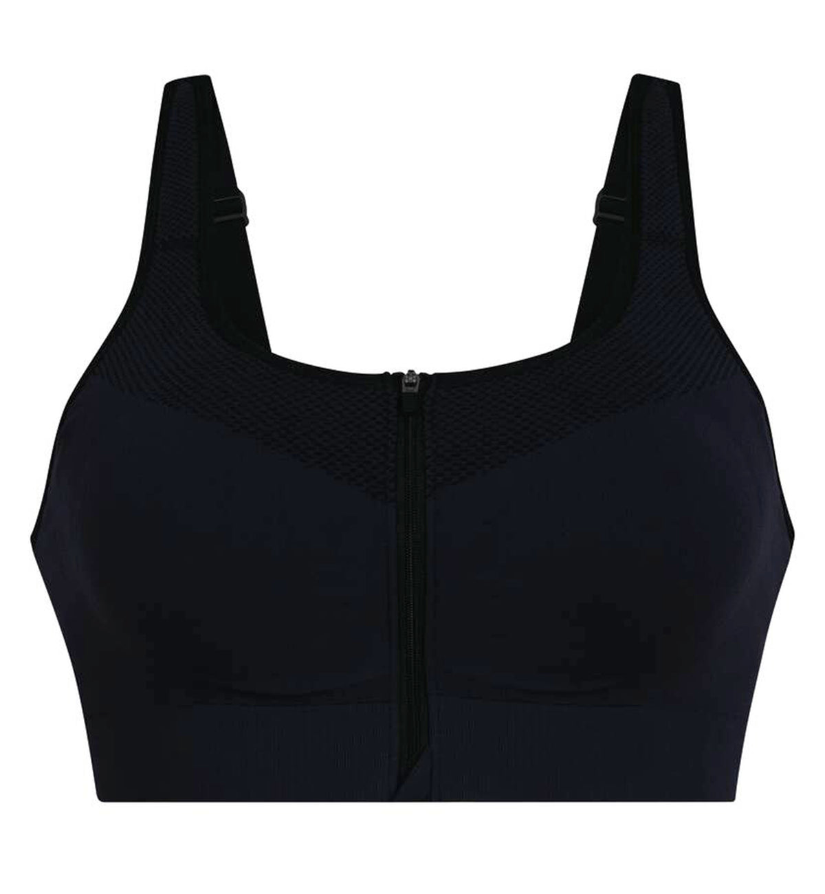 Anita EasyMove Zip Sports Bra (5511),XS,Carbon Grey - Carbon Grey,XS