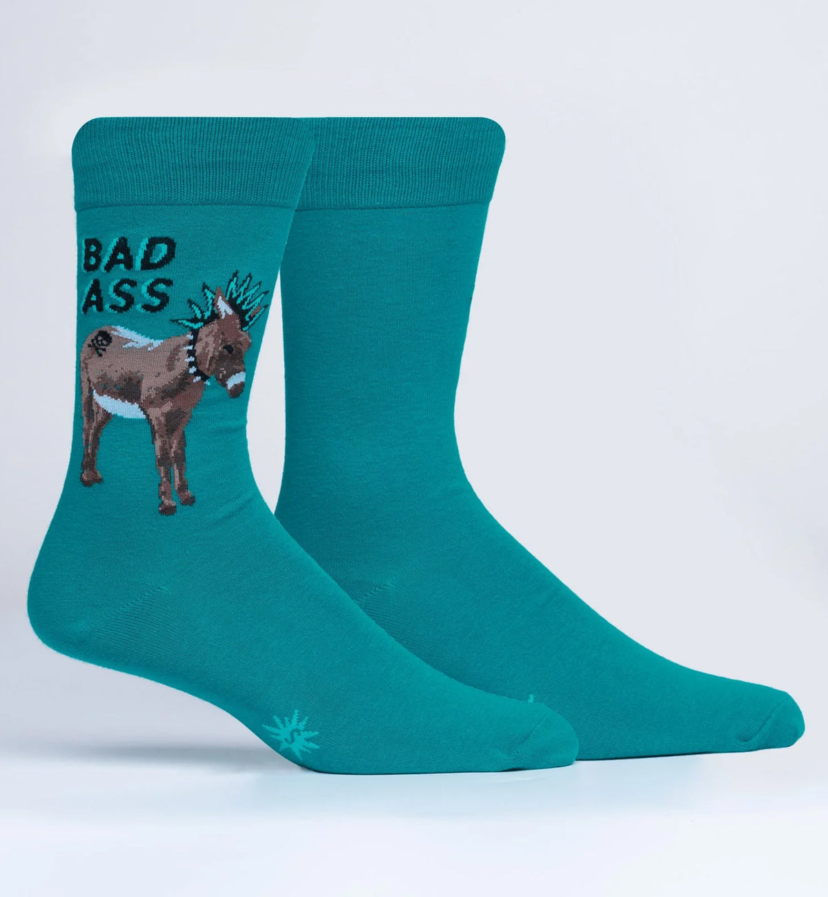 SOCK it to me Men's Crew Socks (MEF0525),A Real Bad Ass - A Real Bad Ass,One Size
