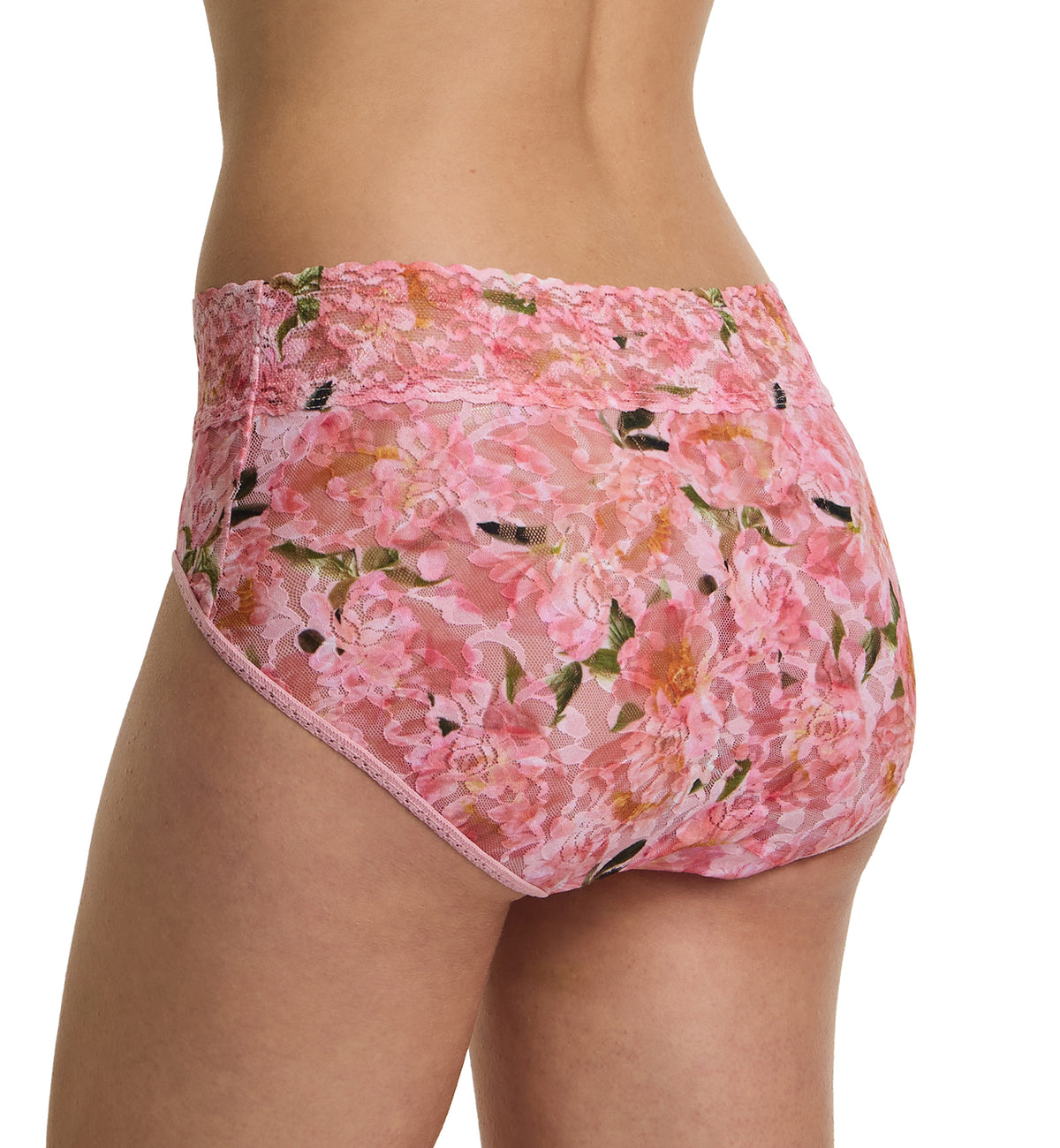 Hanky Panky Signature Lace Printed French Brief (PR461),Small,Dancing Petals - Dancing Petals,Small