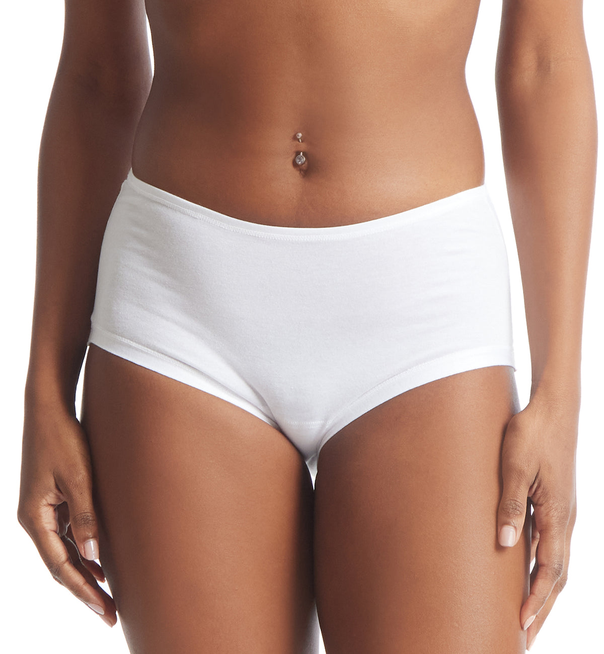 Hanky Panky Play Cotton Boyshort (721284),XS/S,White - White,XS/S