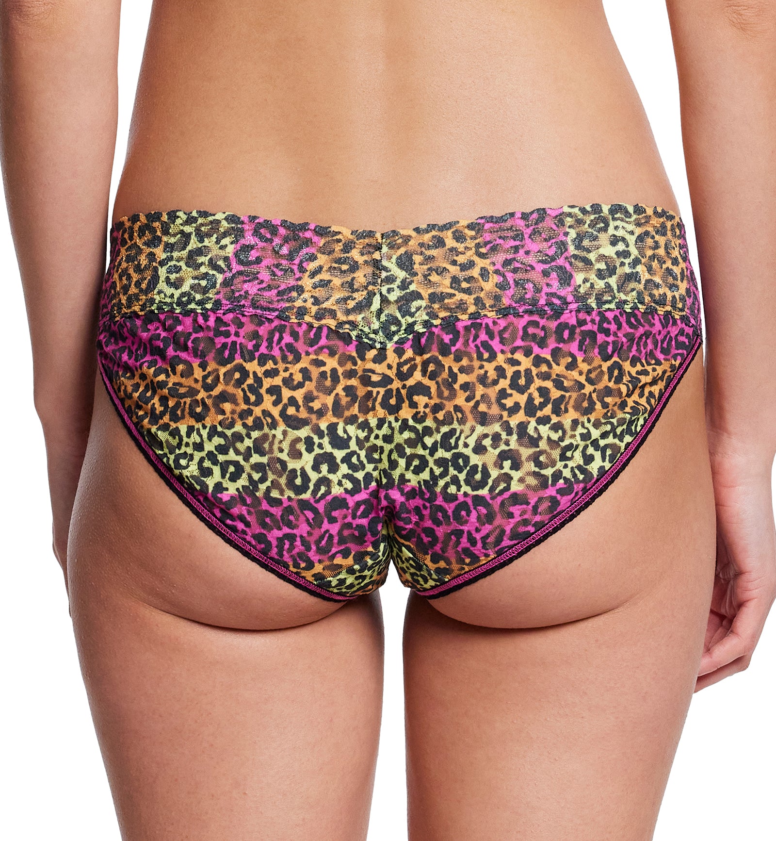 Hanky Panky Signature Lace Printed V-kini (PR482374),XS,It's Electric - It's Electric,XS