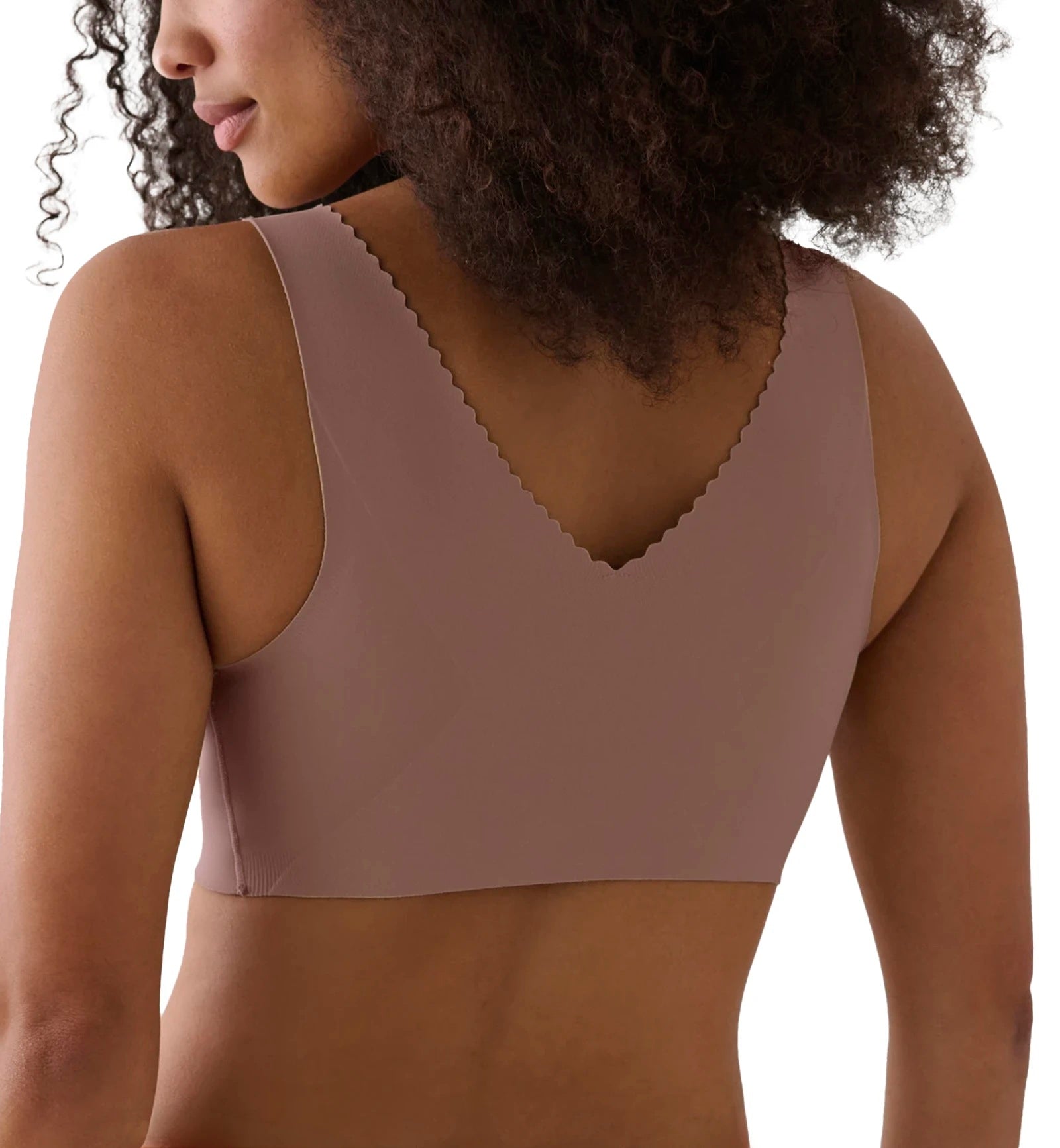 Evelyn & Bobbie EVELYN Deep V-Neck Bralette (1834),Small,Willow - Willow,Small