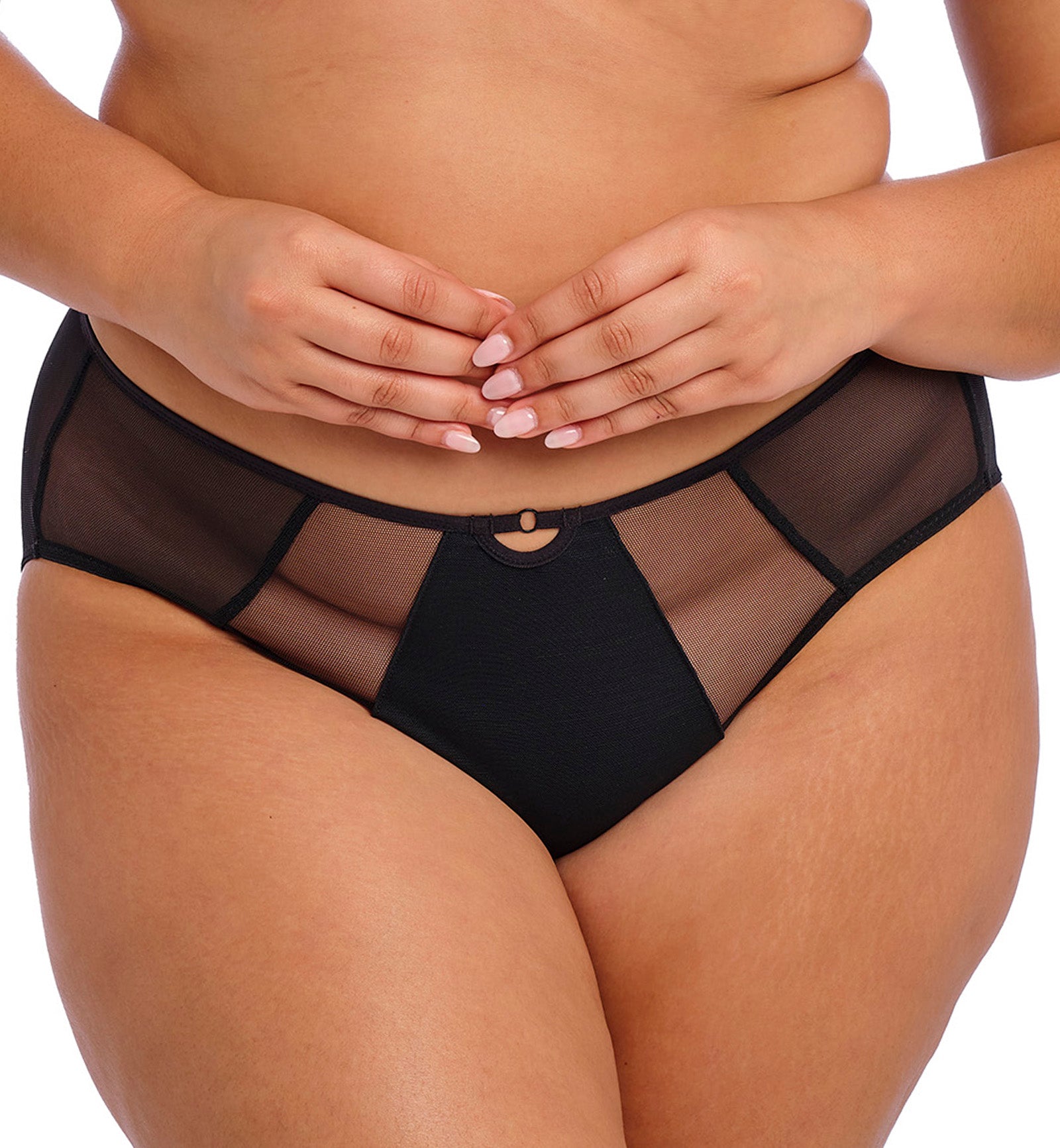 Elomi Sachi Matching Panty Brief (4355),XL,Black - Black,XL