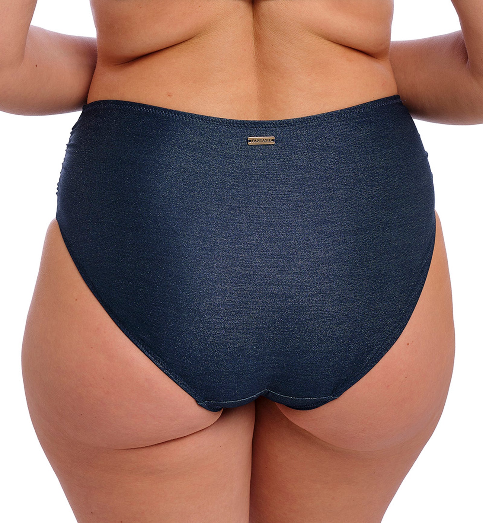 Fantasie Paros Coast Gathered Full Bikini Brief (506171),Small,Midnight Sparkle - Midnight Sparkle,Small