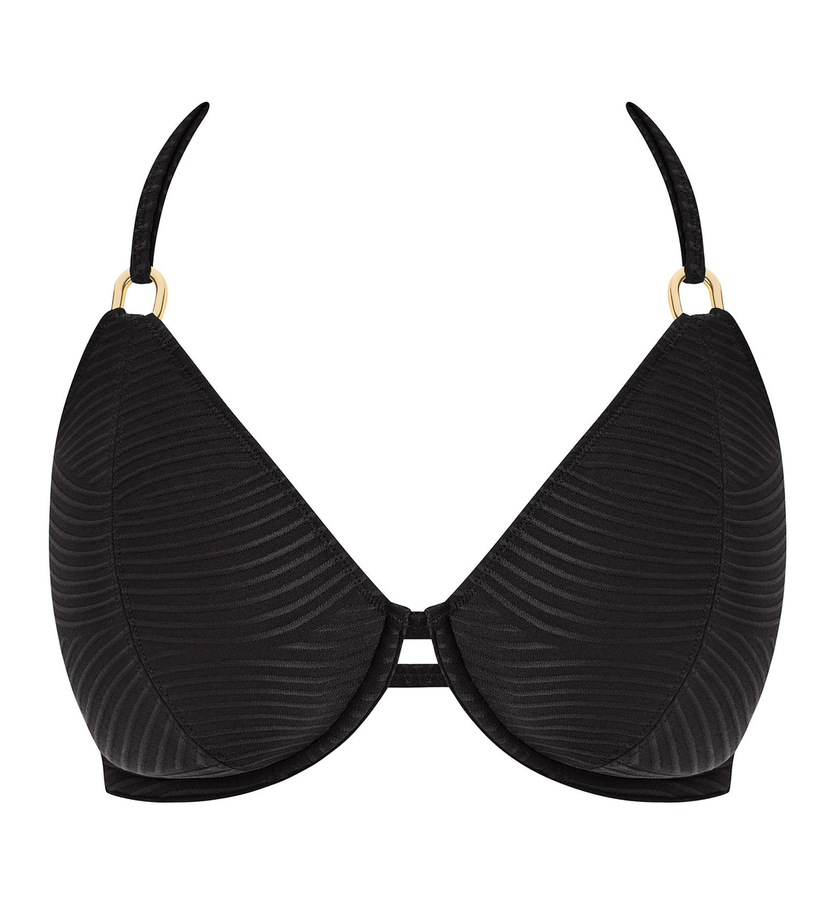Freya Cala Cuba Underwire Halter Bikini Top (208004),30D,Black Sands - Black Sands,30D