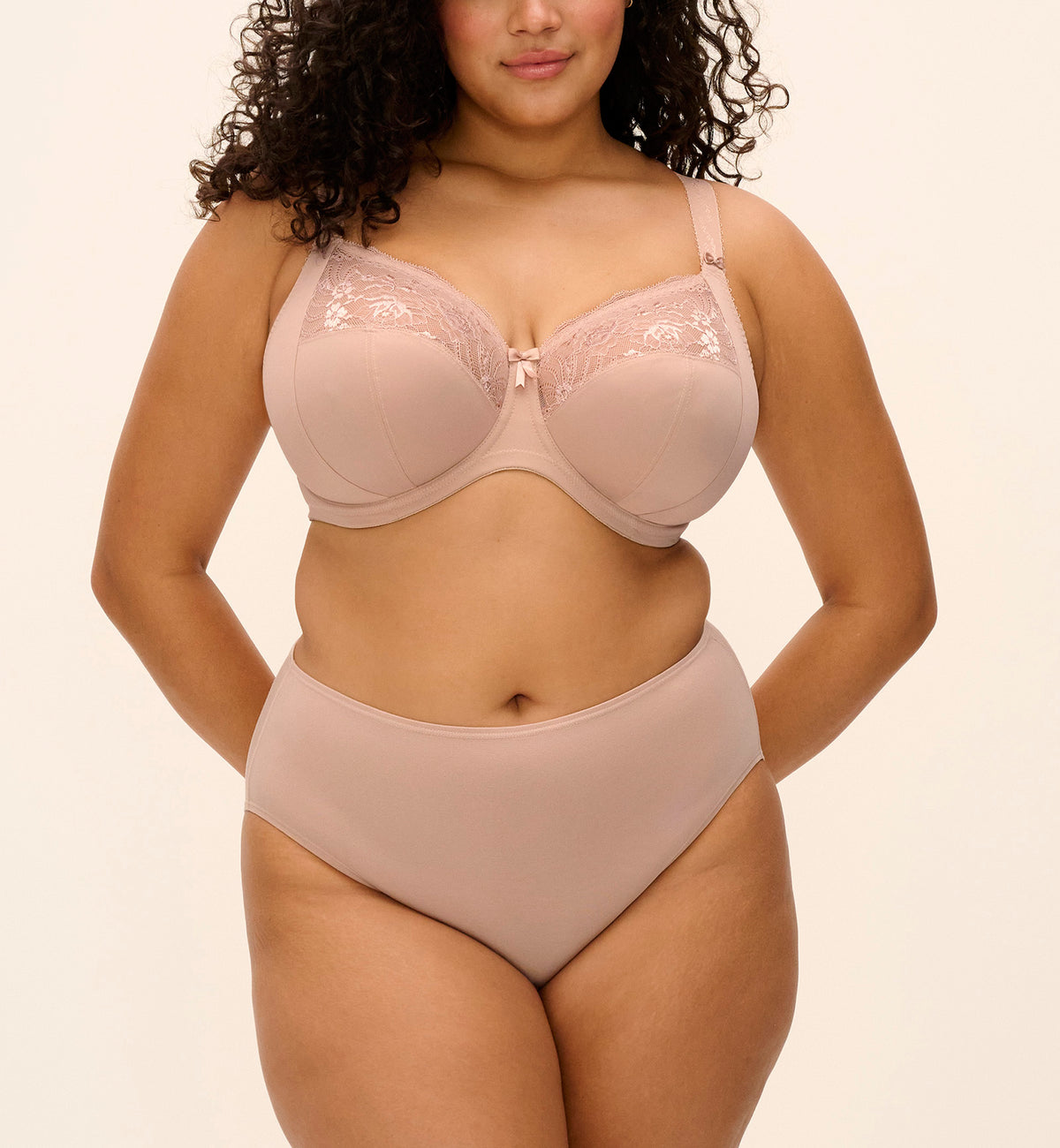 Elomi Morgan Stretch Lace Banded Underwire Bra (4111),32GG,Sahara - Sahara,32GG