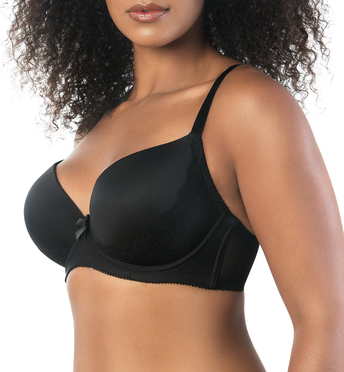 Parfait Casey Molded Plunge Underwire Bra (2801),30D,Black - Black,30D