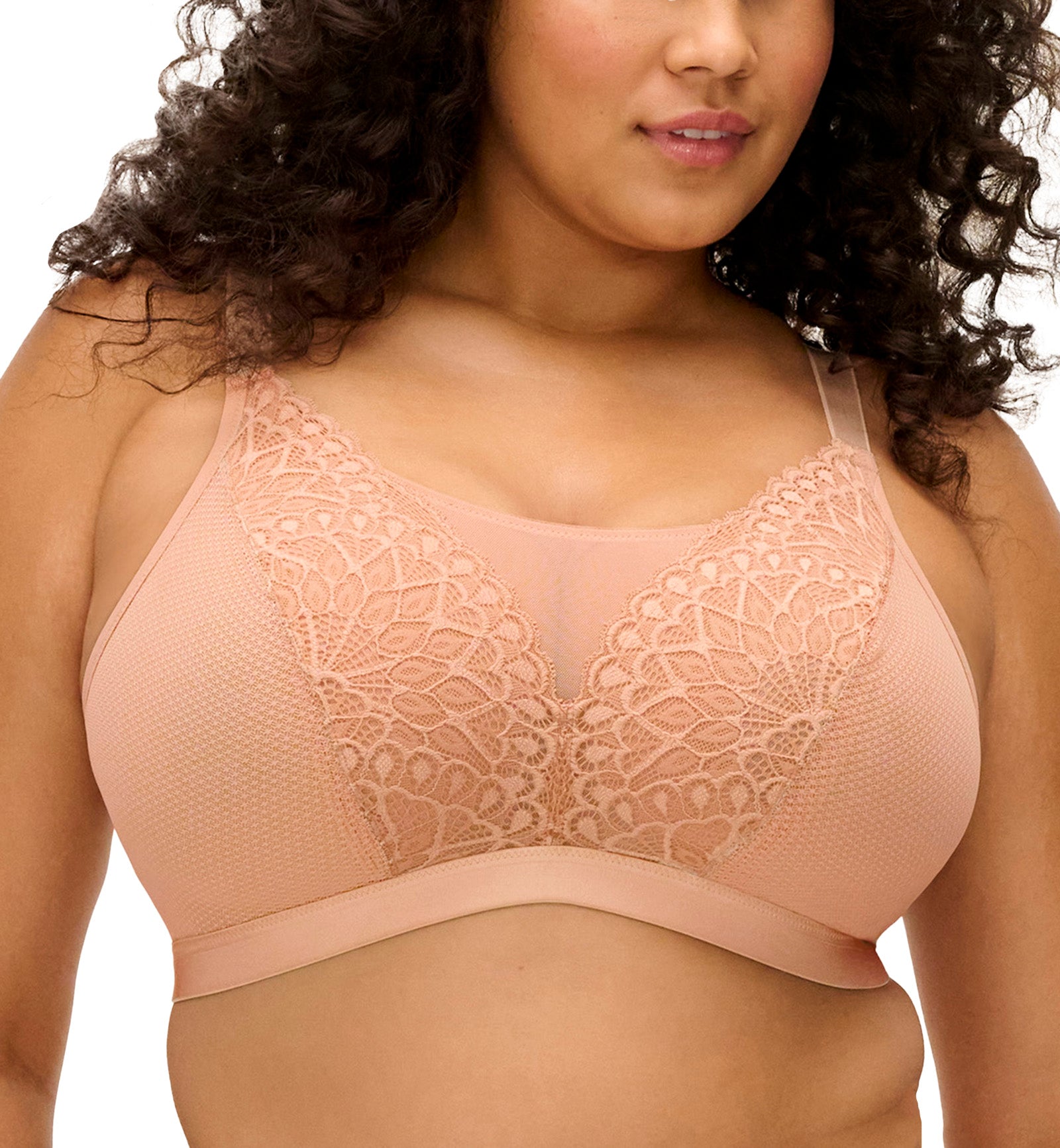 Elomi Tiernie Non Wire Bralette (303317),44H,Sahara - Sahara,44H
