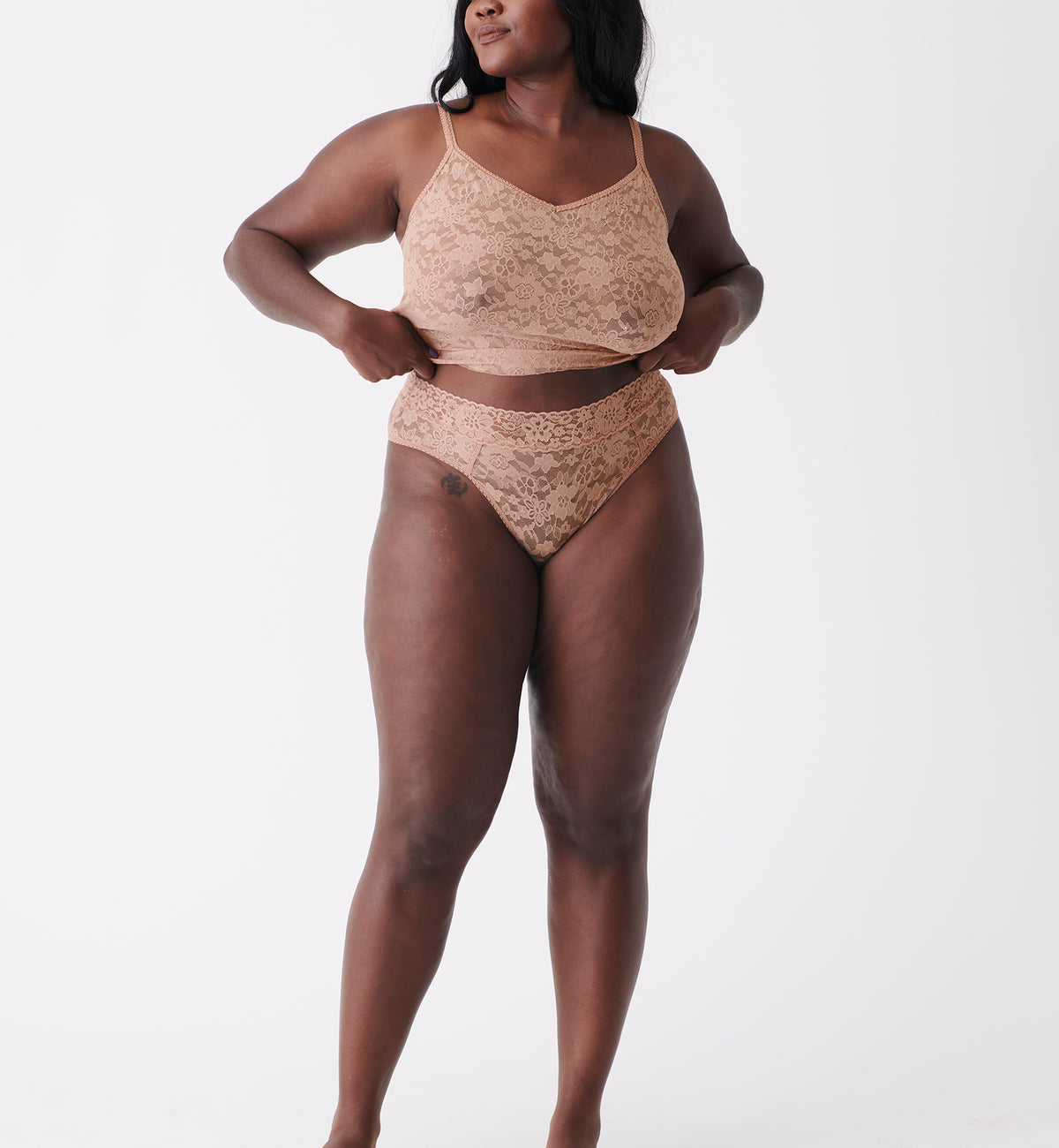 Hanky Panky Daily Lace Girl Brief (772441),XS,Taupe - Taupe,XS