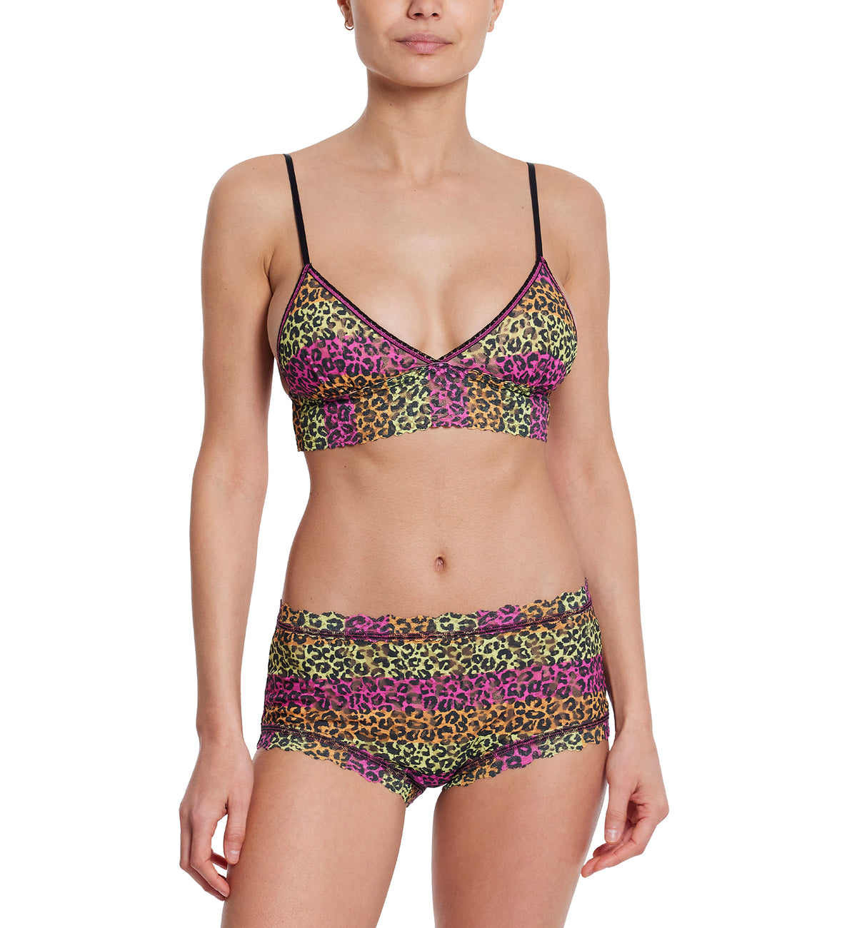 Hanky Panky Signature Lace High Rise Printed Boyshort (PR481292),XS,It's Electric - It's Electric,XS
