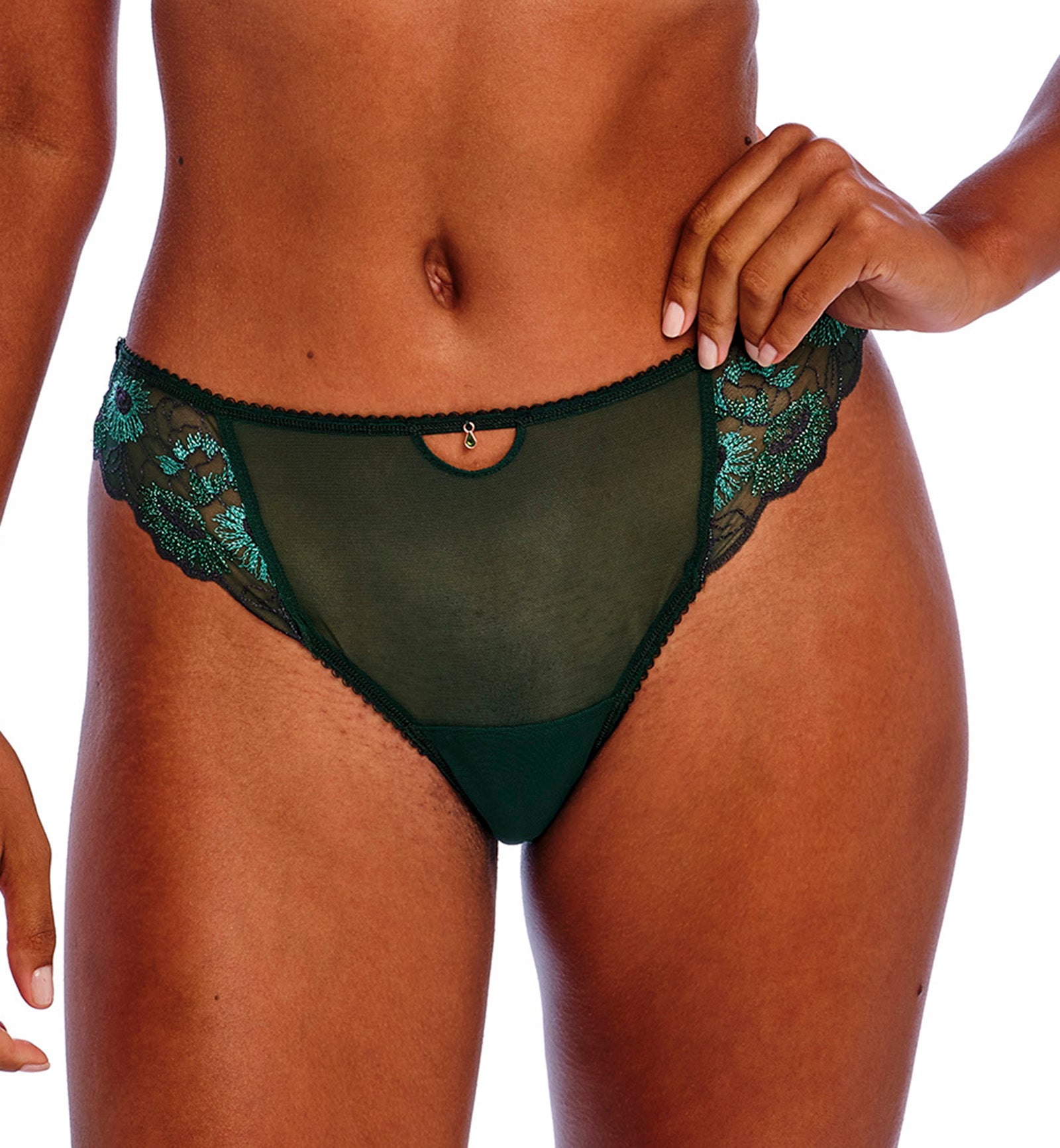 Freya Loveland Brief Panty (401067),XS,Deep Emerald - Deep Emerald,XS