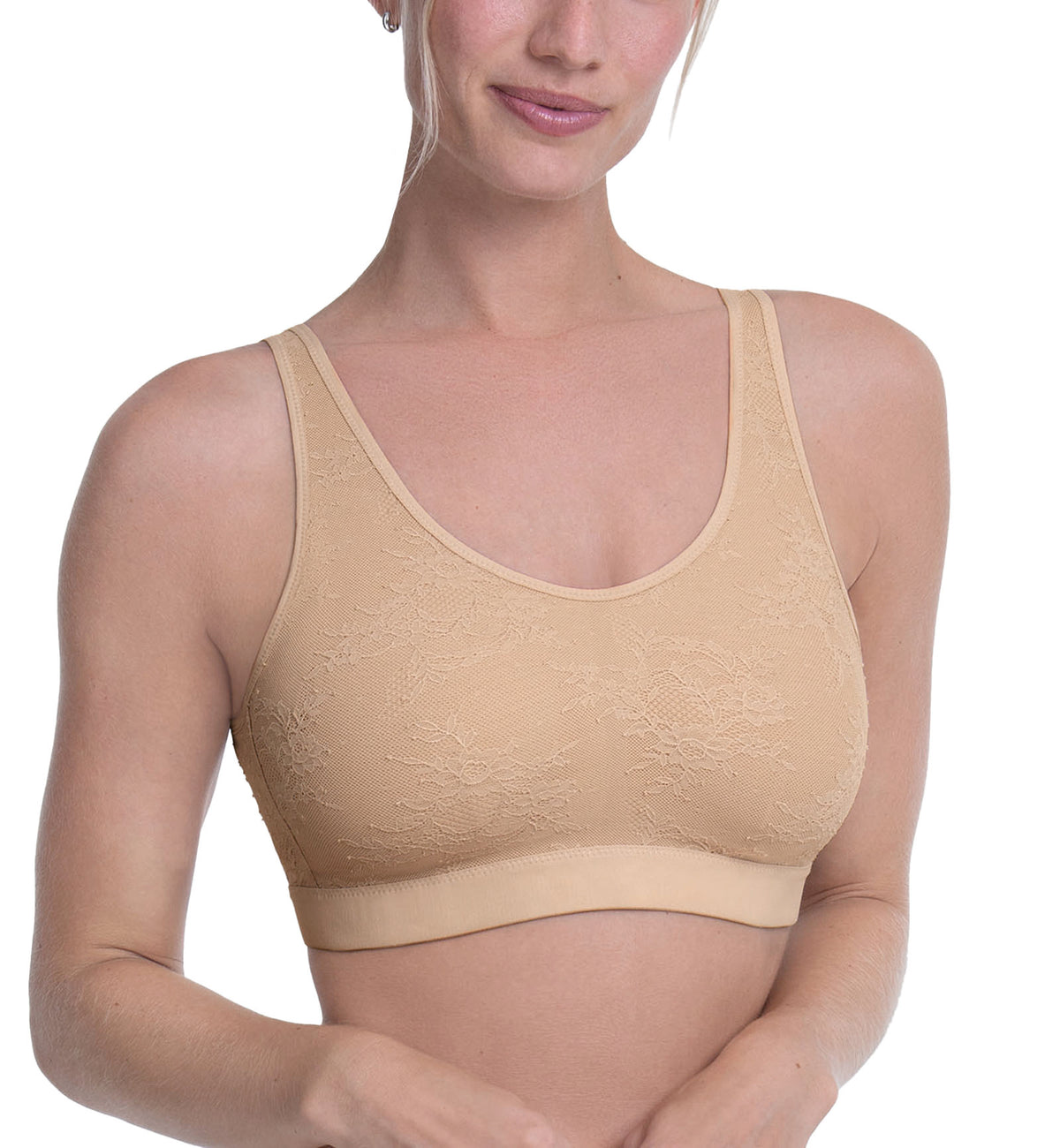 Anita Care Essential Lace Post Mastectomy Bralette (4700X),XS,Desert - Desert,XS