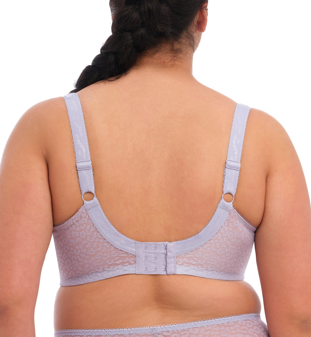 Elomi Lucie Banded Stretch Lace Plunge Underwire Bra (4490),34G,Aleutian - Aleutian,34G