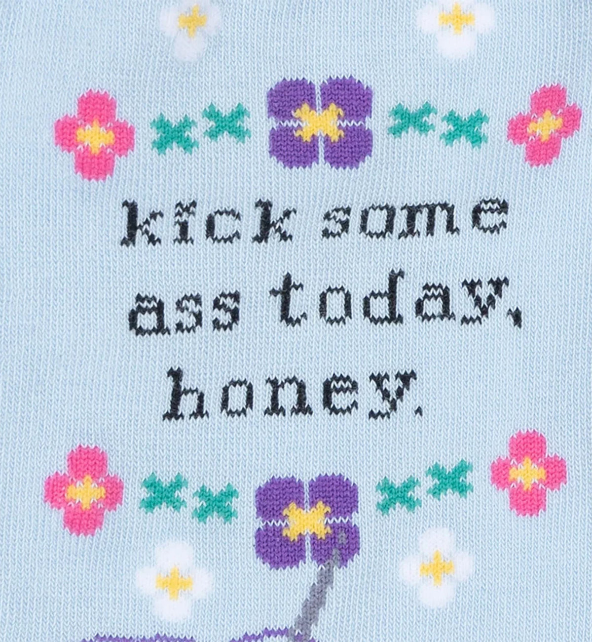 SOCK it to me Women's Crew Socks (W0409),Kick Some Ass Today - Kick Some Ass Today,One Size