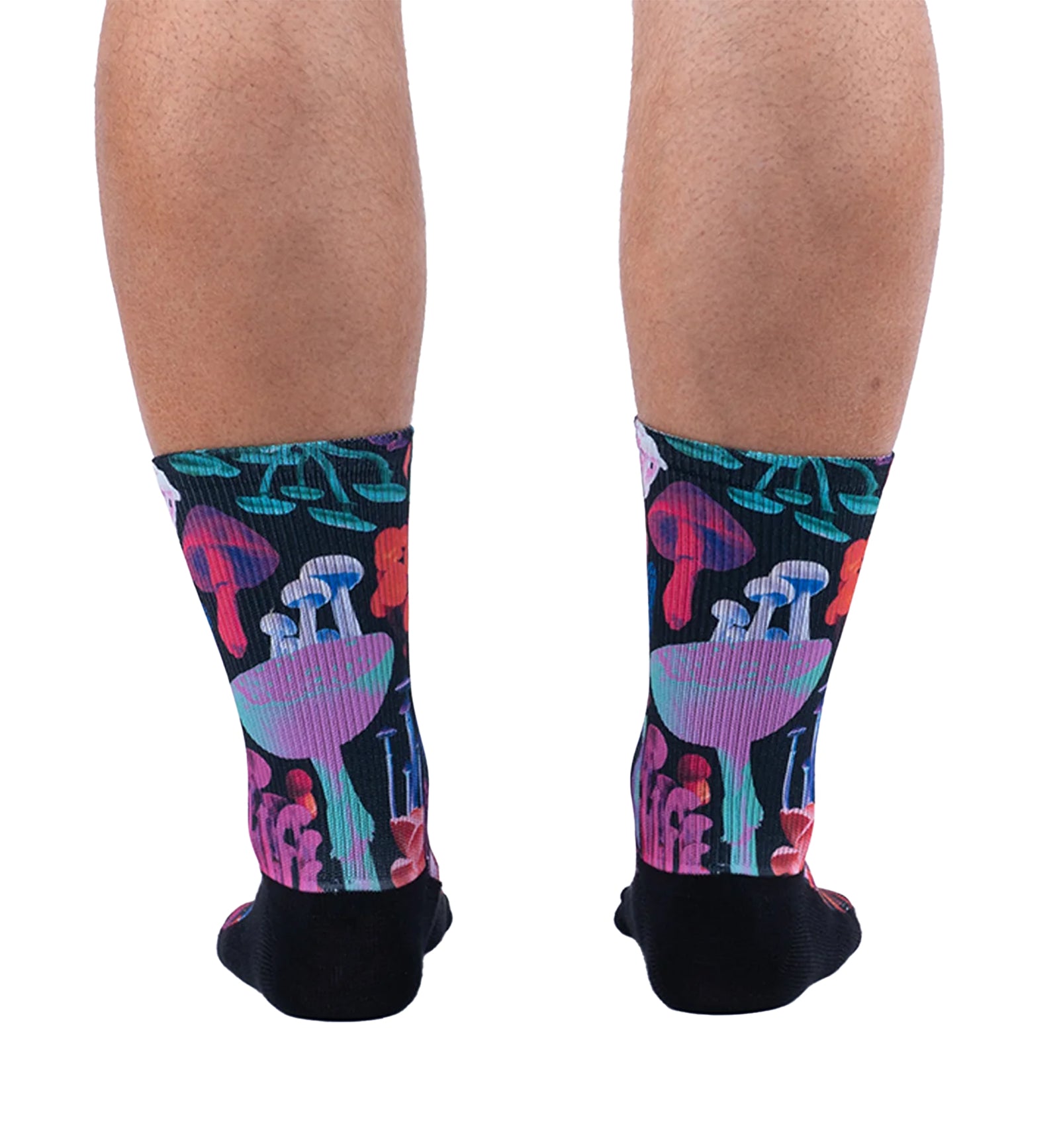 SOCK it to me Athletic Printed Performance Crew Socks (AP0005),Shrooms They'll Grow On You - Shrooms They'll Grow On You,One Size