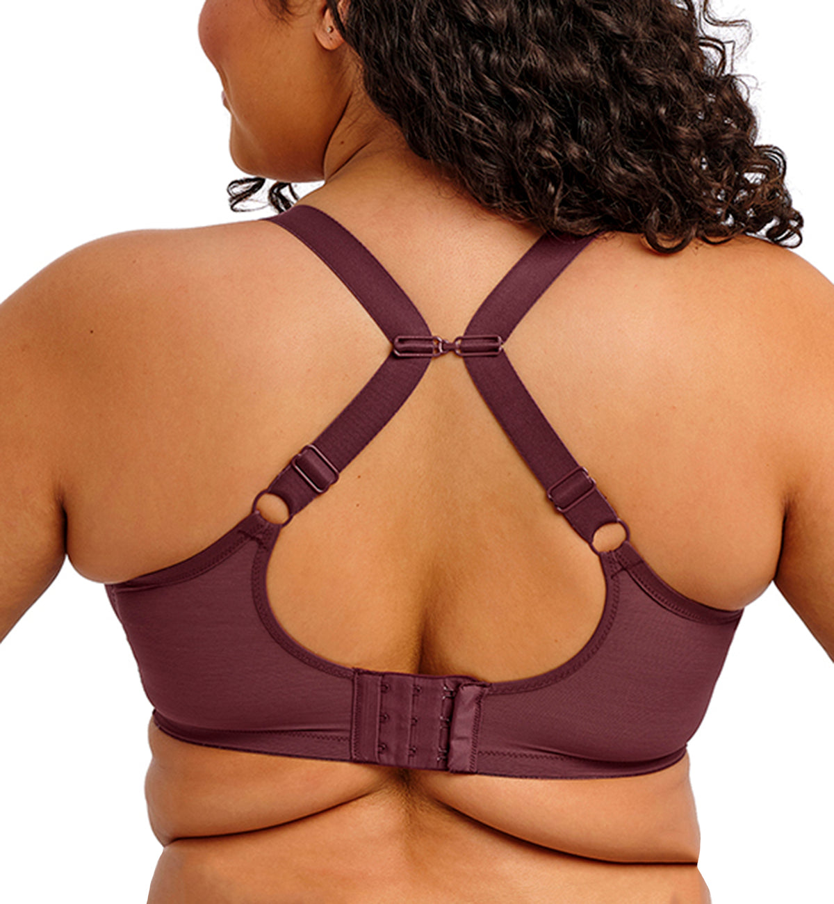 Elomi Matilda Banded Plunge Underwire Bra (8900),32G,Sugarplum - Sugarplum,32G