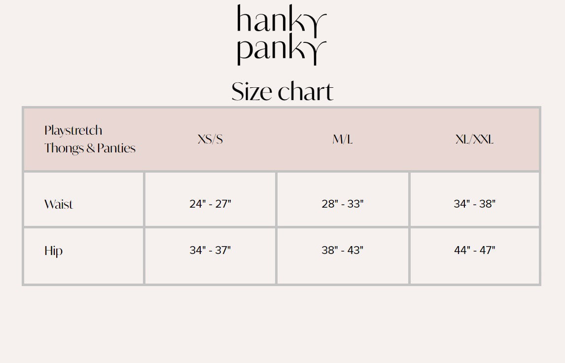 Hanky Panky Play Cotton Natural Rise Thong (721664),XS/S,White - White,XS/S