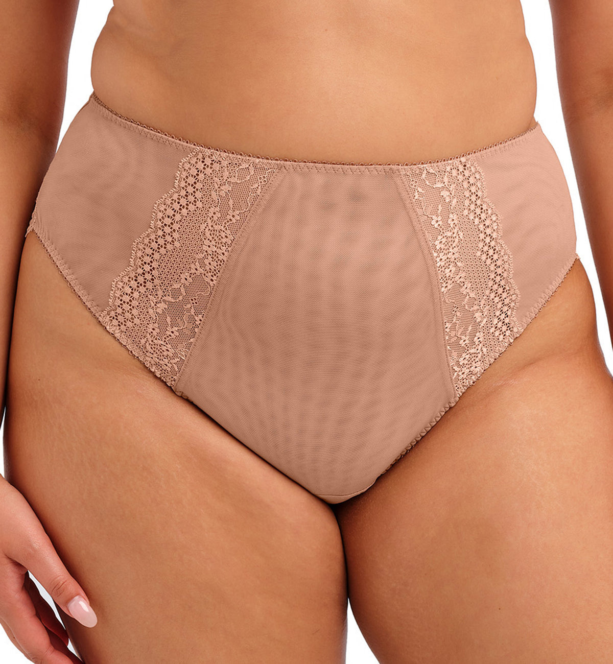 Elomi Lucie Matching High Leg Brief (4498),Small,Mocha - Mocha,Small