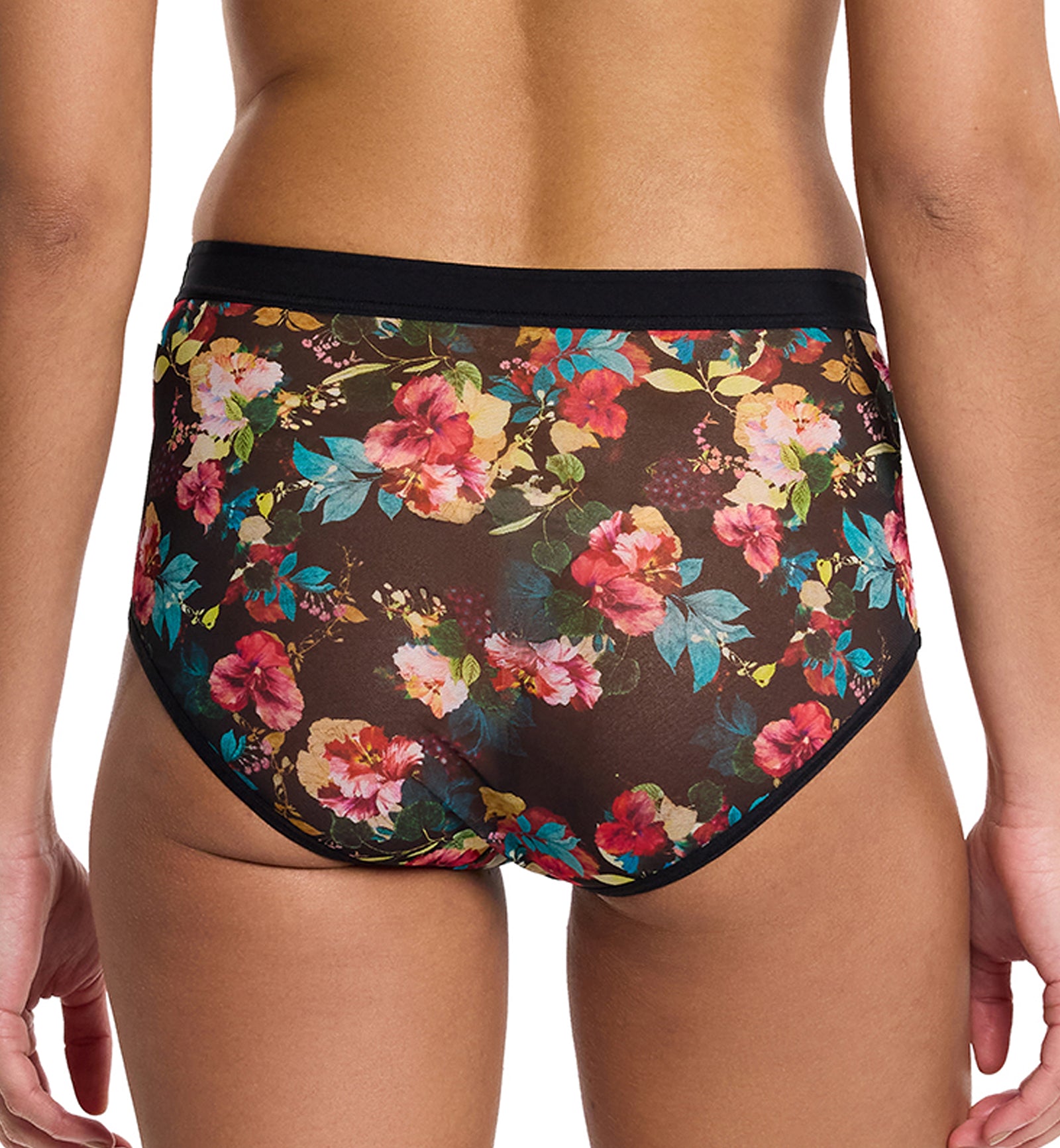 Hanky Panky Mesh Boyshort (7M1274),XS,Botanic Romantic - Botanic Romantic,XS