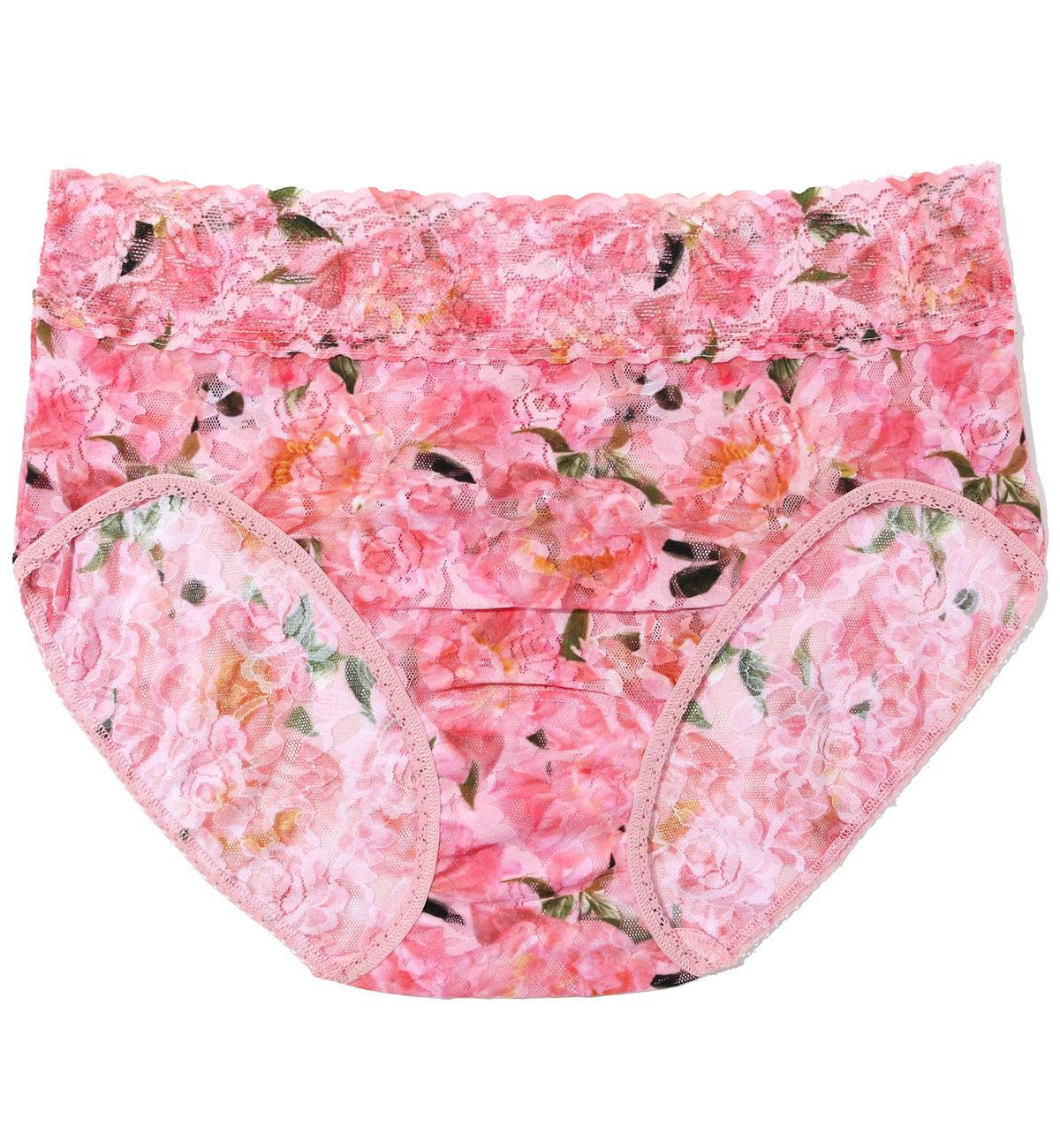 Hanky Panky Signature Lace Printed French Brief (PR461),Small,Dancing Petals - Dancing Petals,Small