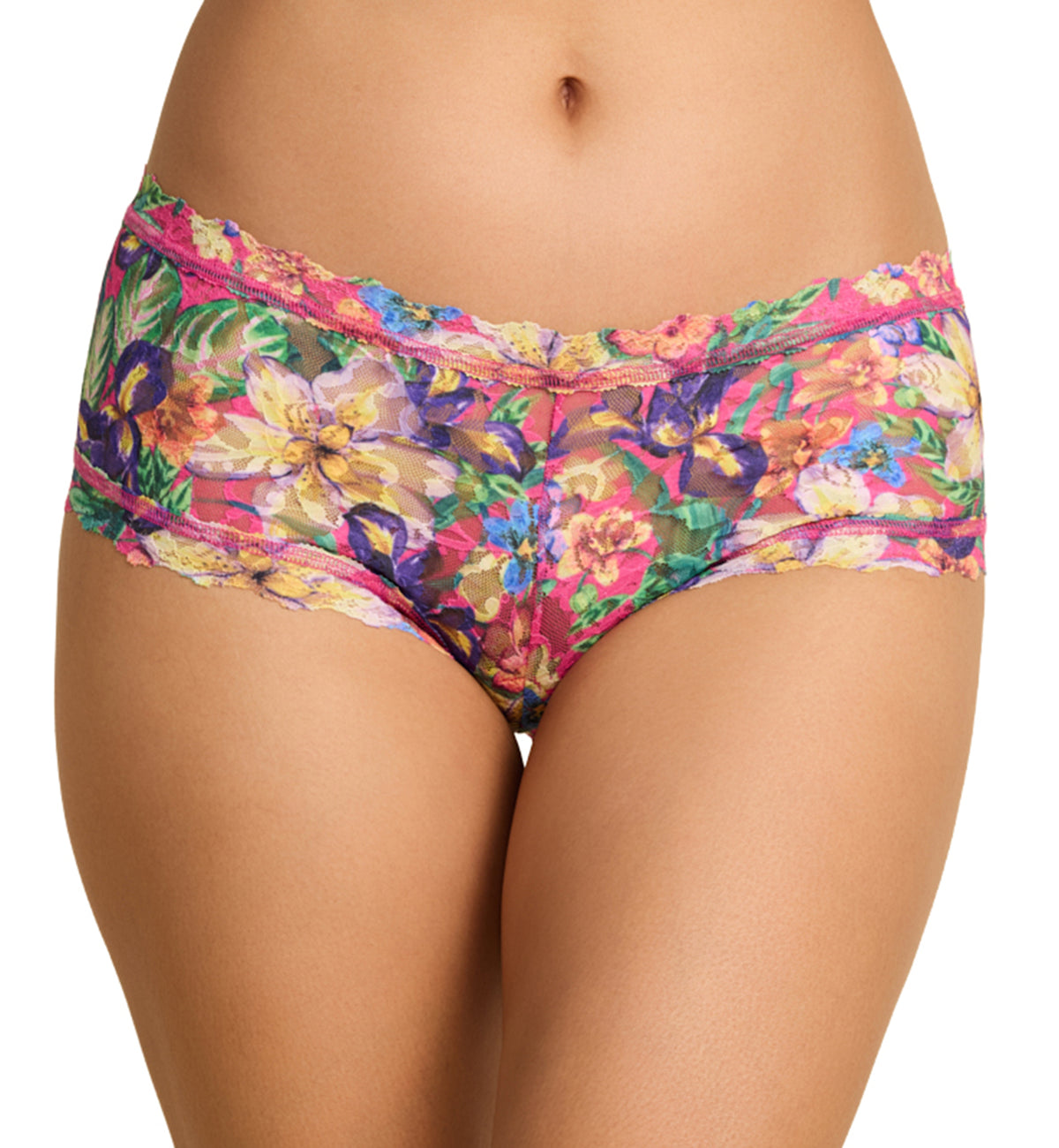 Hanky Panky Signature Lace Printed Boyshort (PR4812P),XS,Radiant - Radiant,XS