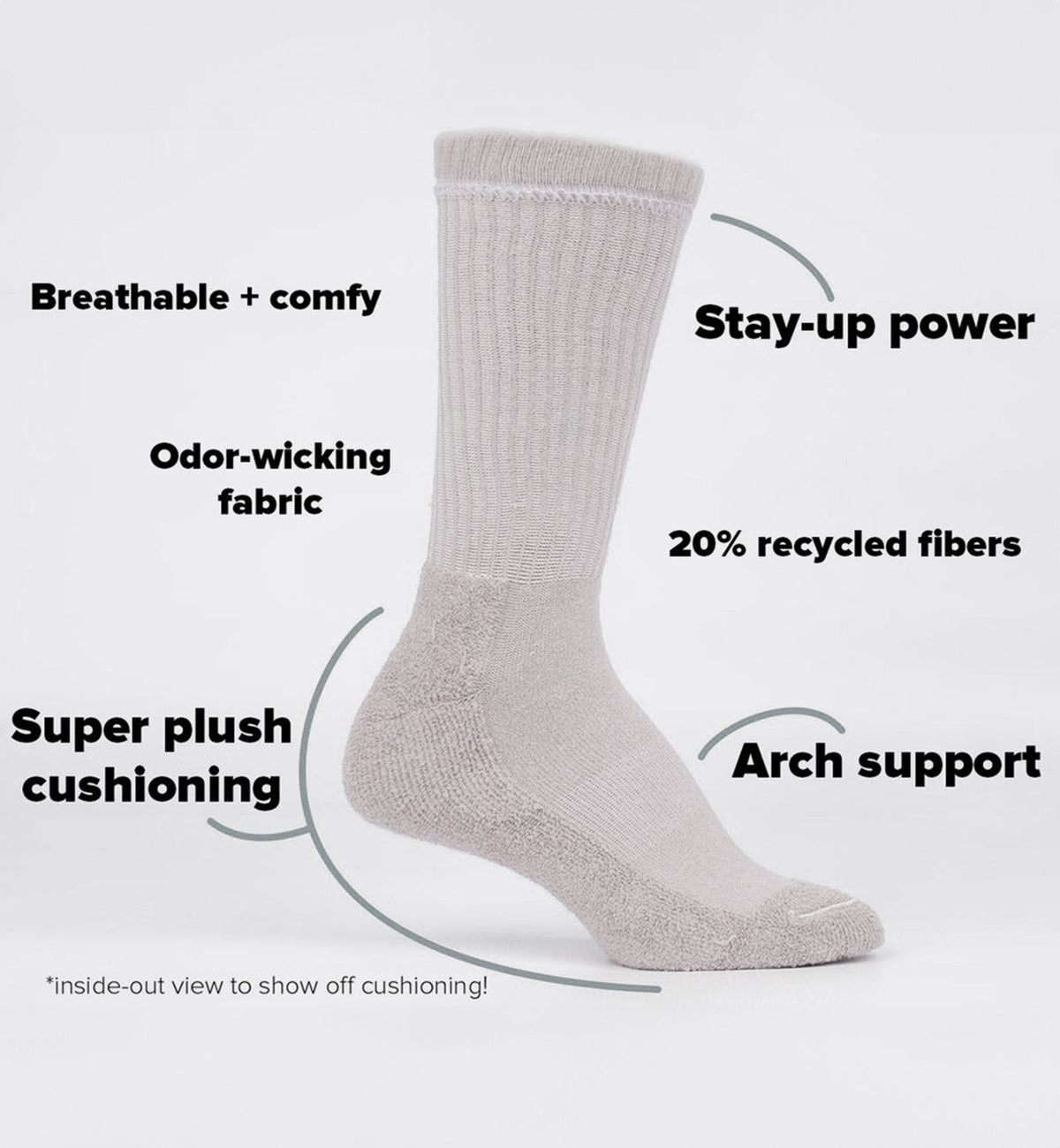 SOCK it to me Athletic Ribbed Crew Socks (R0037),Witch Please - Witch Please,One Size
