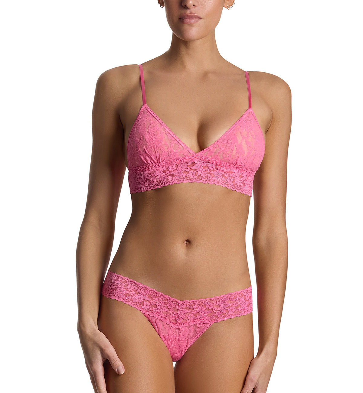 Hanky Panky Signature Lace Low Rise Thong (4911P),Amused - Amused,One Size