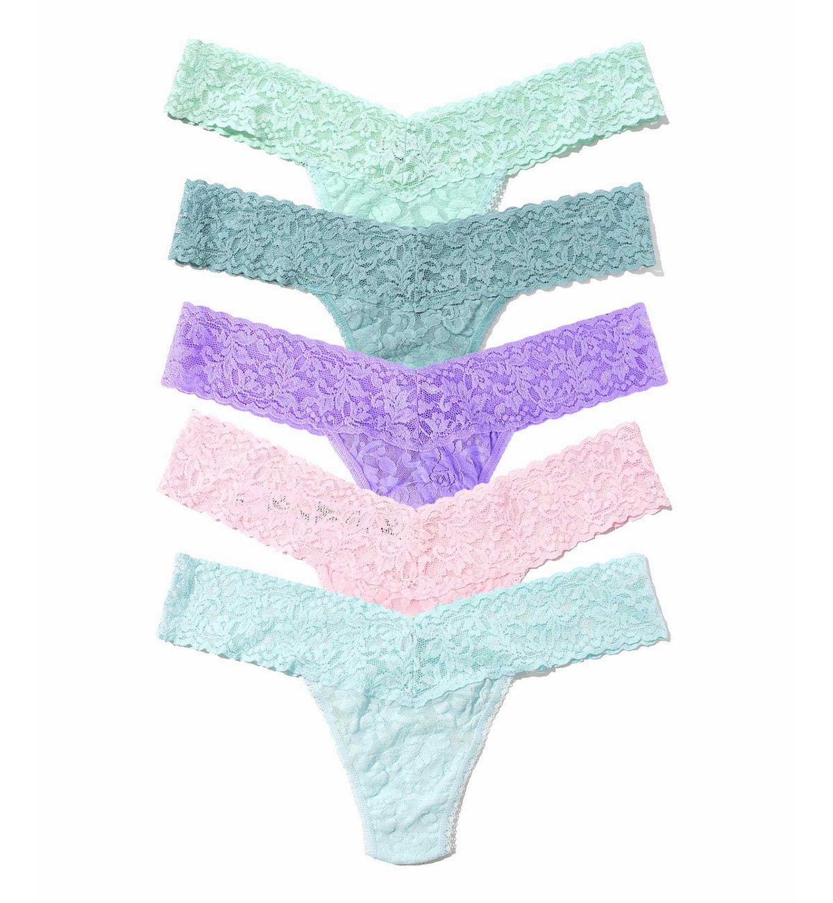 Hanky Panky 5-PACK Signature Lace Low Rise Thong (49115PK),CPHD - CPHD,One Size
