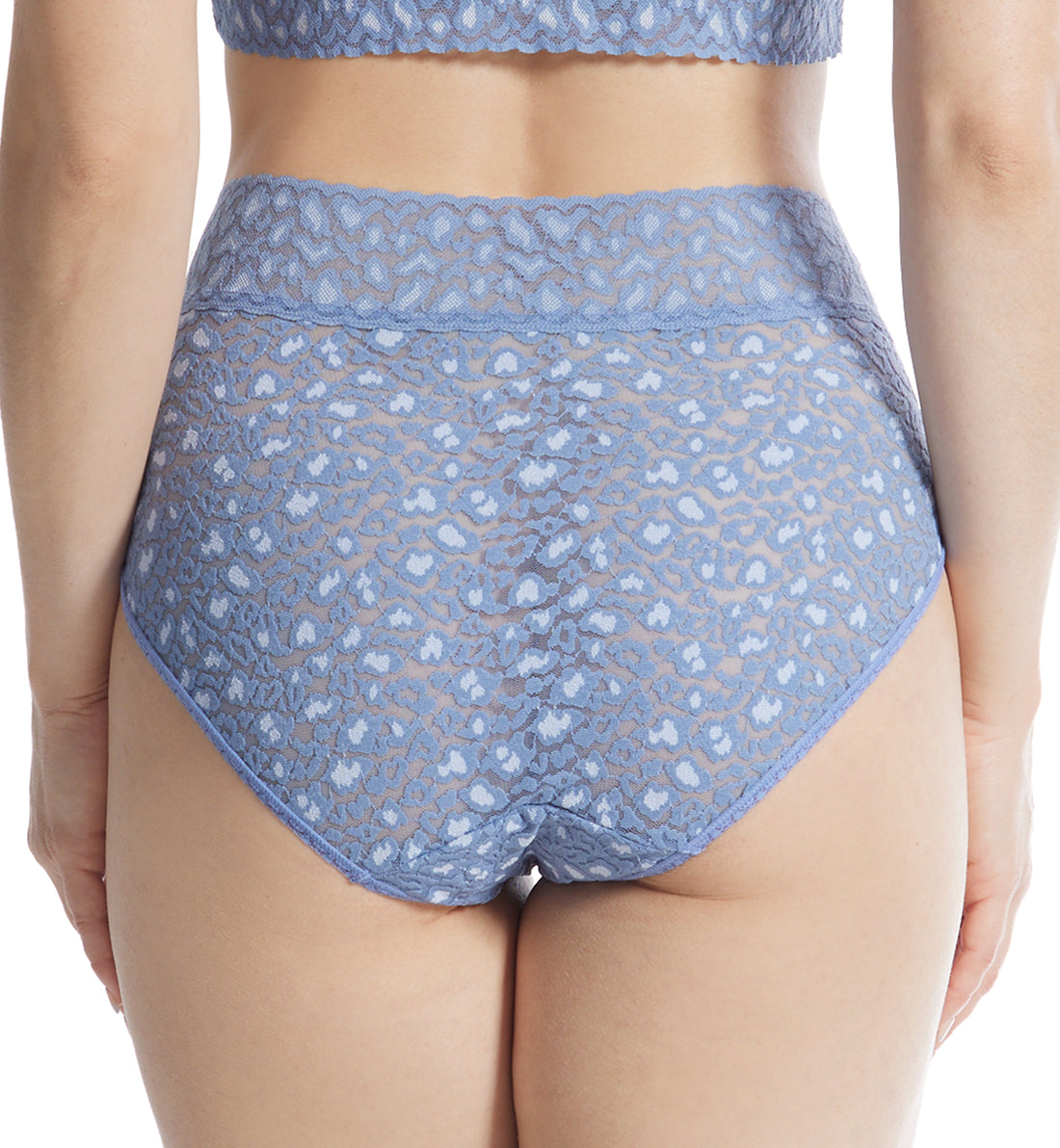 Hanky Panky Cross Dyed Leopard French Brief (7J2461),XS,Stonewash/Serenity Blue - Stonewash/Serenity Blue,XS