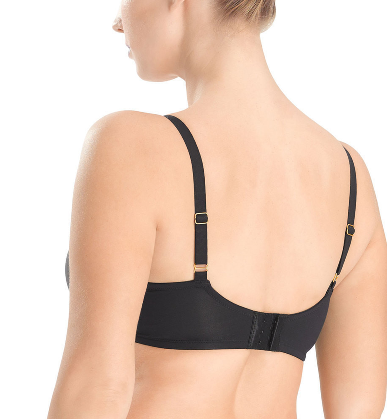 Natori Chic Comfort Full Figure Contour Underwire Bra (736096),30DD,Black - Black,30DD