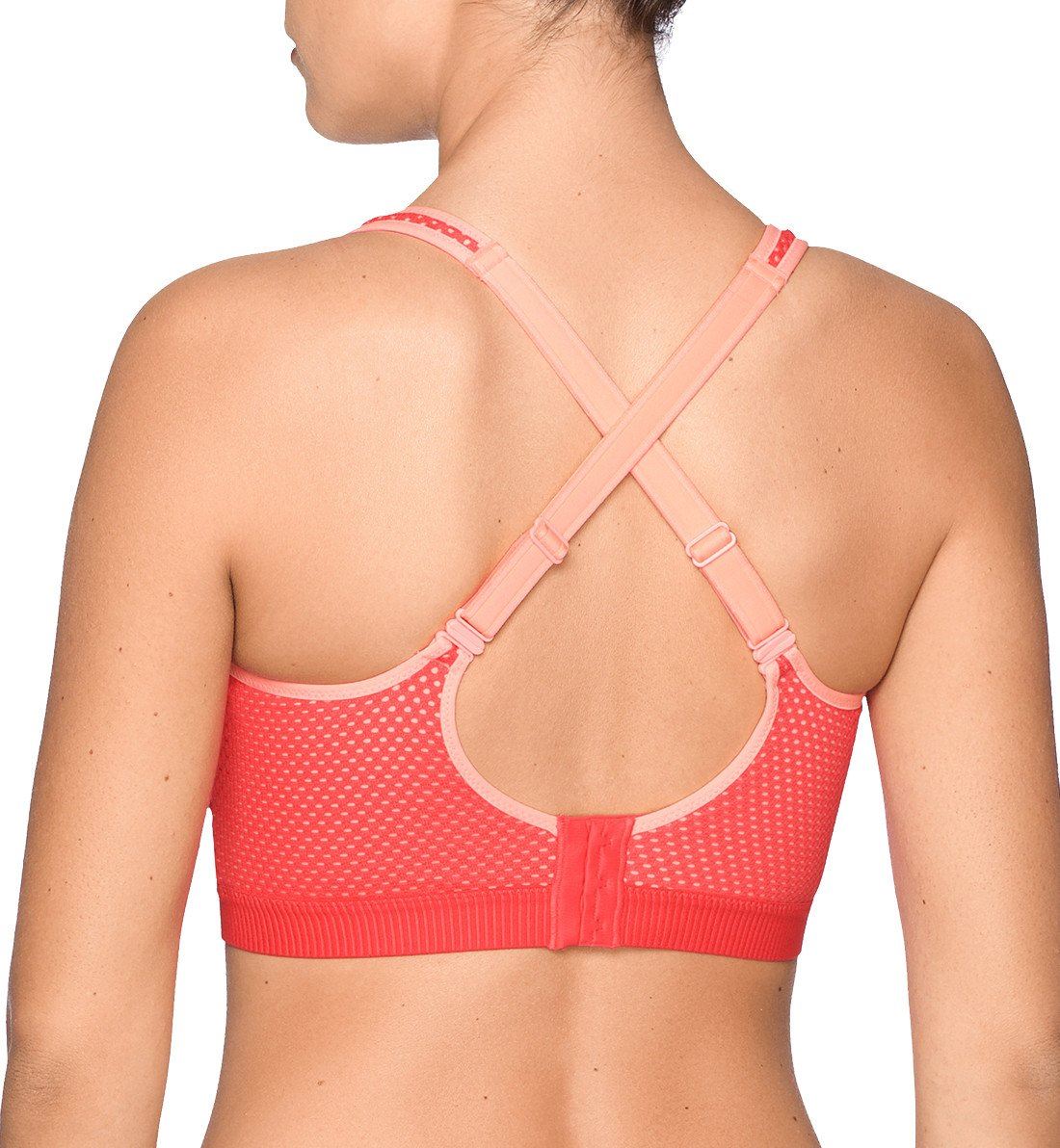 PrimaDonna Sport The Mesh Non-Padded Underwire Sports Bra (600-0210),42D,Sparkling Pink - Sparkling Pink,42D