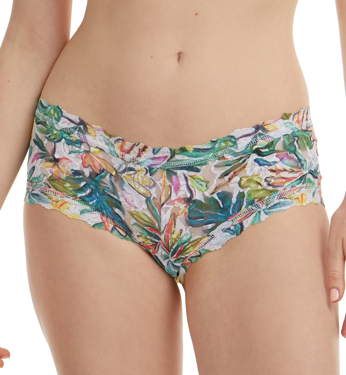 Hanky Panky Signature Lace Printed Boyshort (PR4812P),XS,Palm Springs - Palm Springs,XS