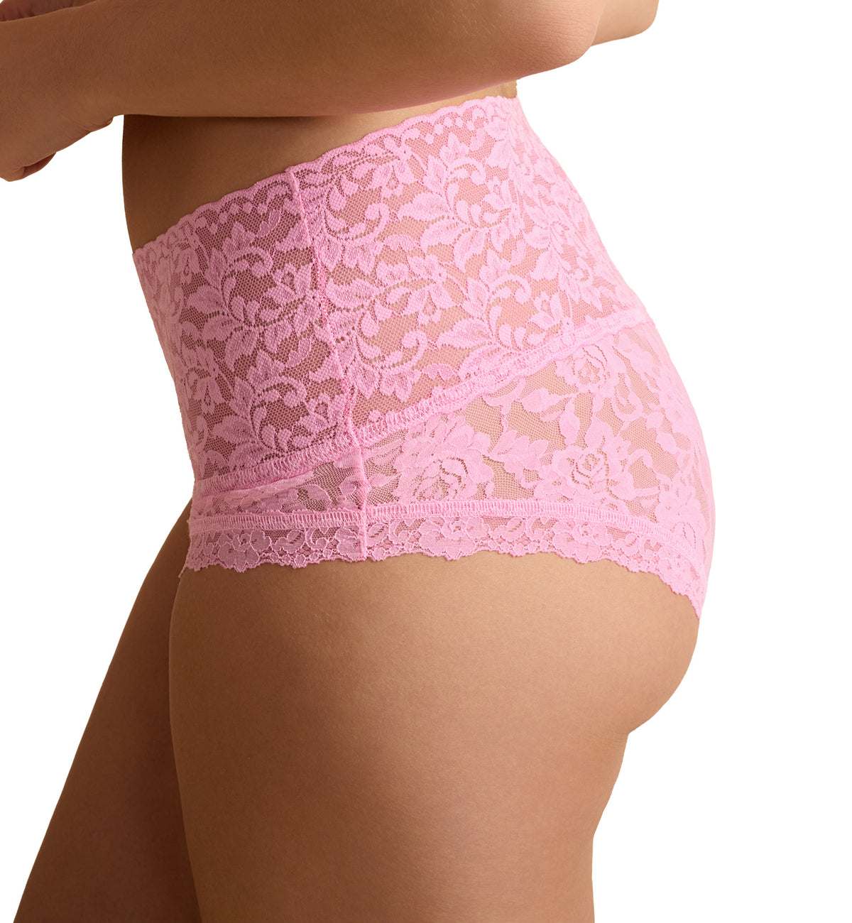 Hanky Panky Signature Lace PLUS Retro Boyshort (9K1204X),1X,Strawberry Lemonade - Strawberry Lemonade,1X