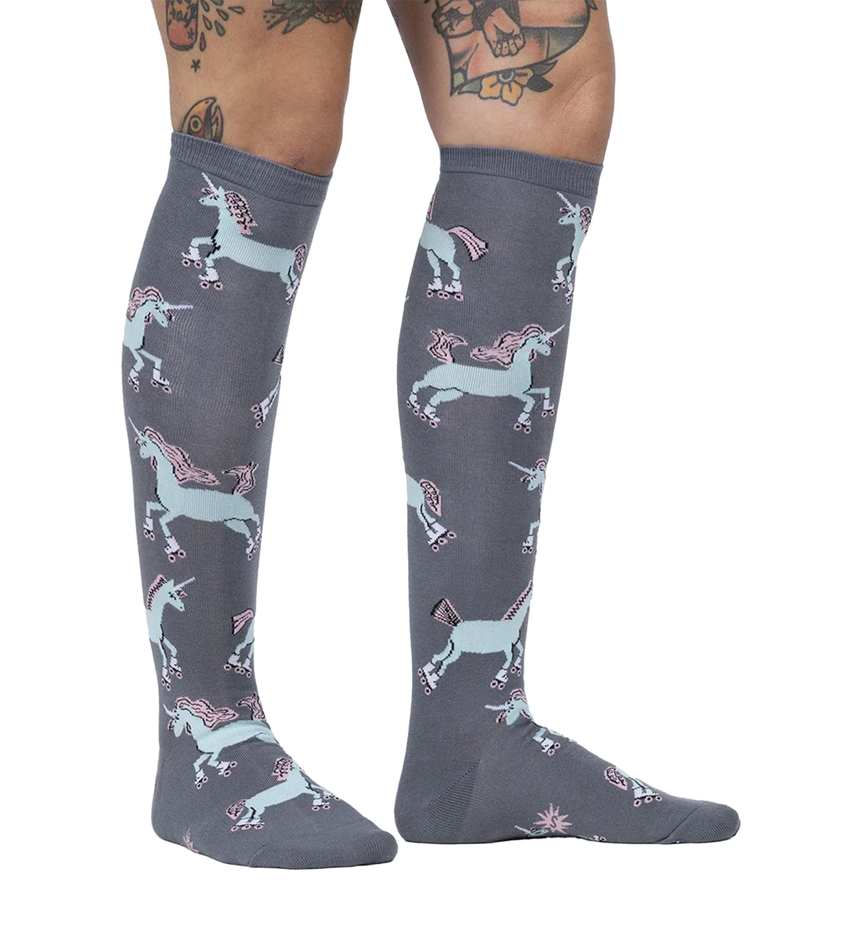 SOCK it to me Unisex Knee High Socks (f0543),Rolling With My Ponies - Rolling With My Ponies,One Size