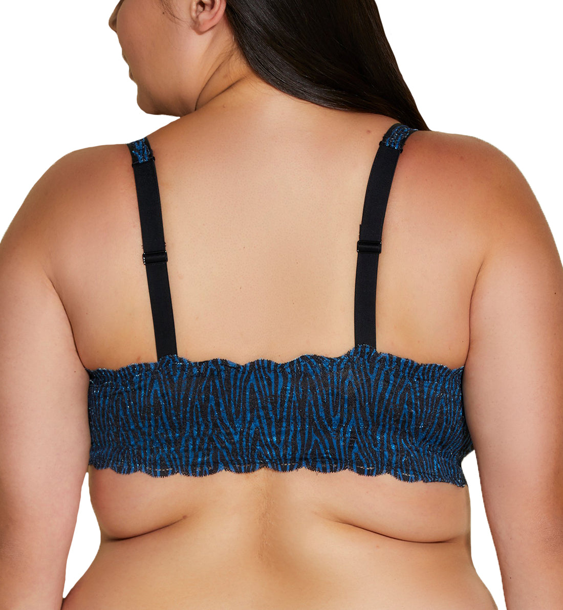 Cosabella Never Say Never Printed SUPER CURVY Sweetie Bralette (NEVEP1322),XS,Zebra Malawi - Zebra Malawi,XS
