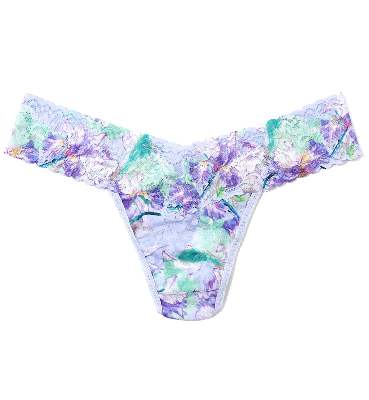 Hanky Panky Signature Lace Printed Low Rise Thong (PR4911P),Pleinair - Pleinair,One Size