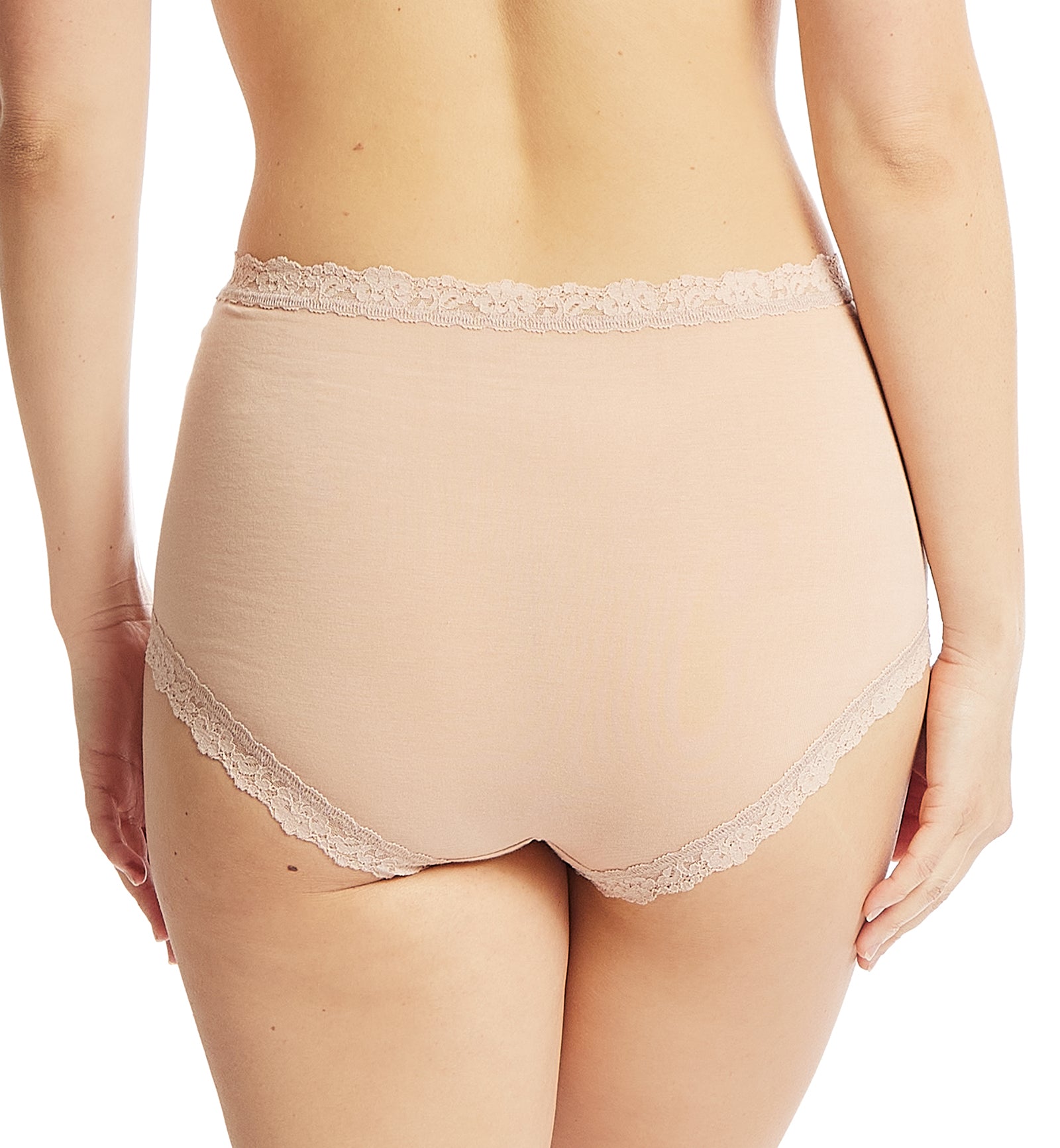 Hanky Panky Supima Cotton High Rise Boyshort (891292),XS,Chai - Chai,XS