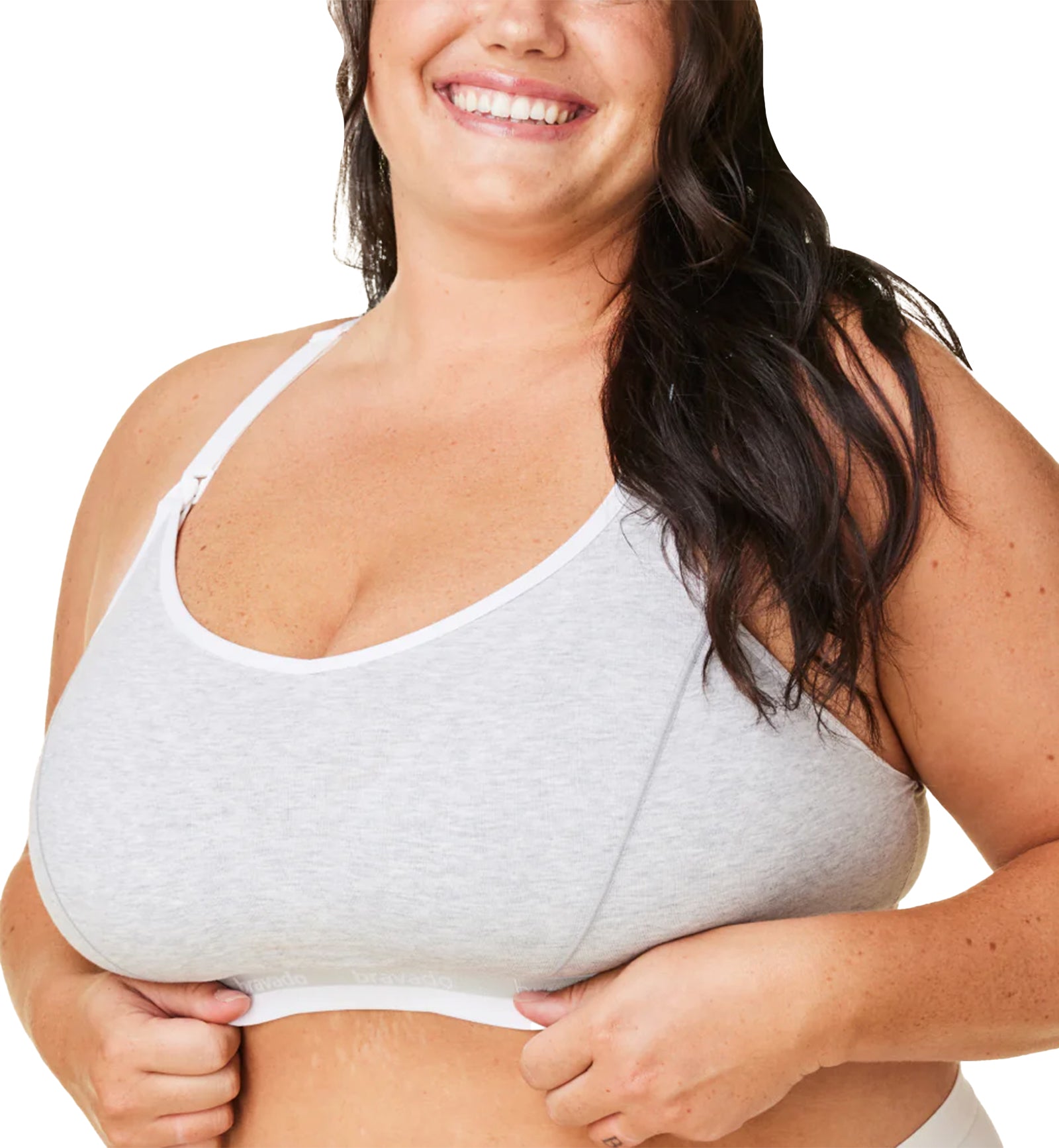 BRAVADO! DESIGNS Original FULL CUP Pumping and Nursing Bra (12006VFC),Medium FC,Dove Heather - Dove Heather,Medium-Full Cup