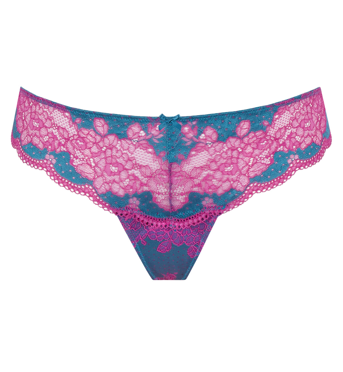 Panache Clara Thong (7259),XS,Teal/Magenta - Teal/Magenta,XS