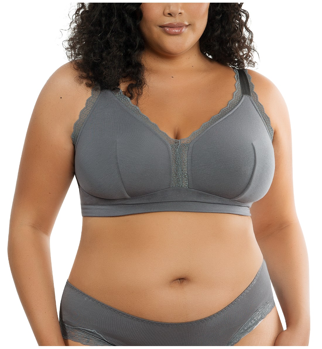 Parfait Dalis Soft Modal Bralette with J-Hook (5641),30D,Charcoal - Charcoal,30D