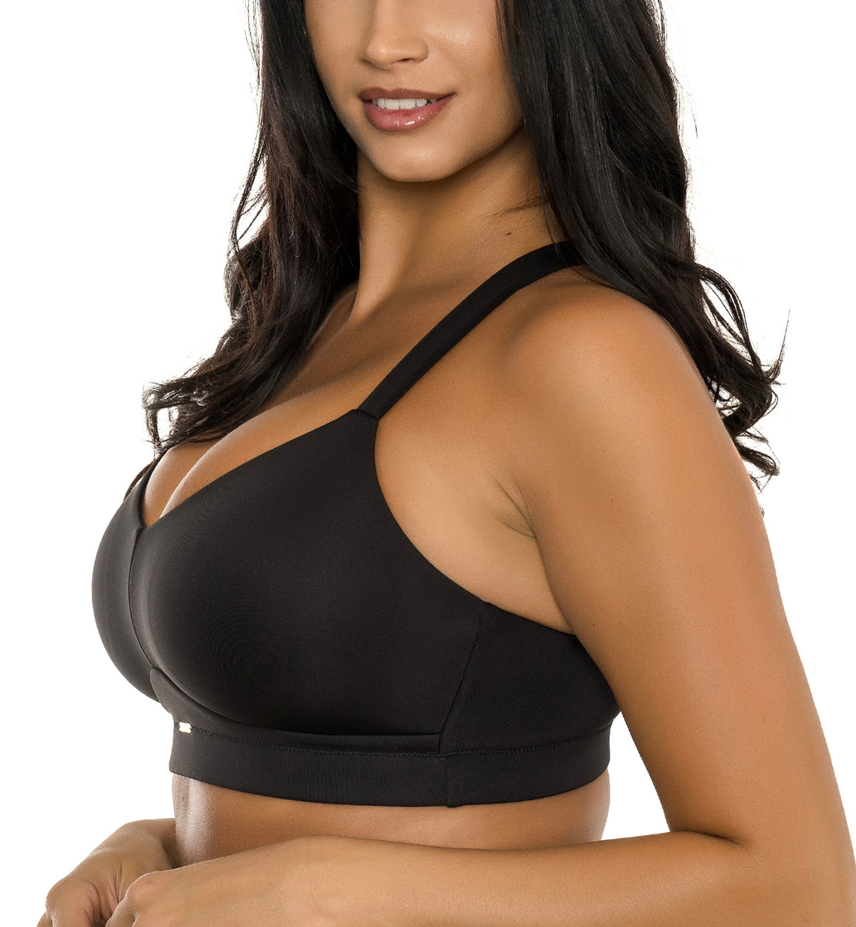 Parfait Holly Seamless Wire-Free Bra (P8000),S,Black - Black,Small