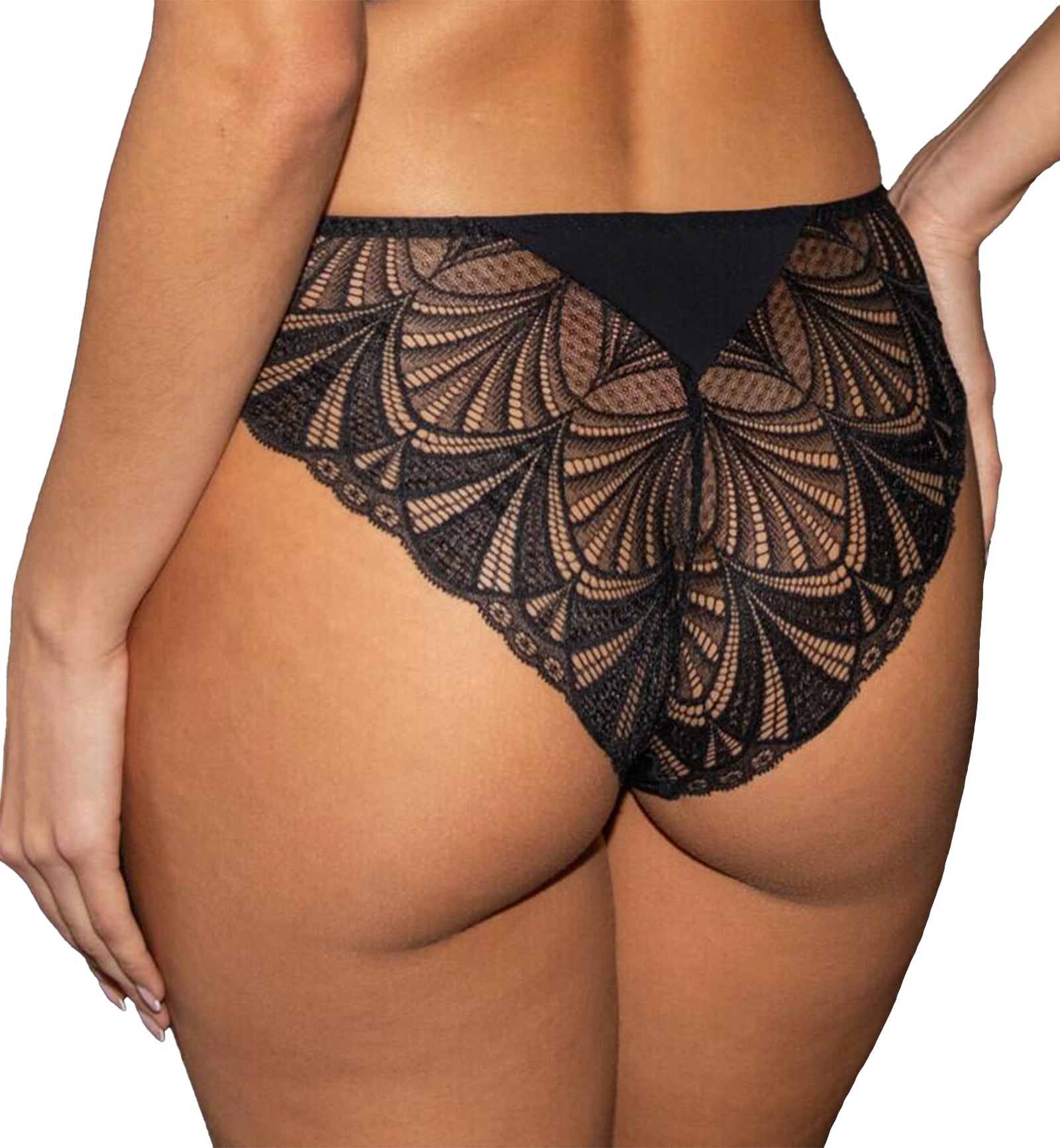 Pour Moi New Romance Bikini Brief (184012),XS,Black/Rose - Black/Rose,XS