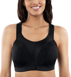 Parfait Active Wire-free Sports Bra (P62121) - Black - Breakout Bras