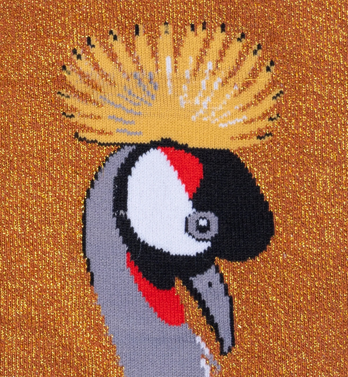 SOCK it to me Unisex Knee High Socks (F0623),Crowned Crane - Crowned Crane,One Size