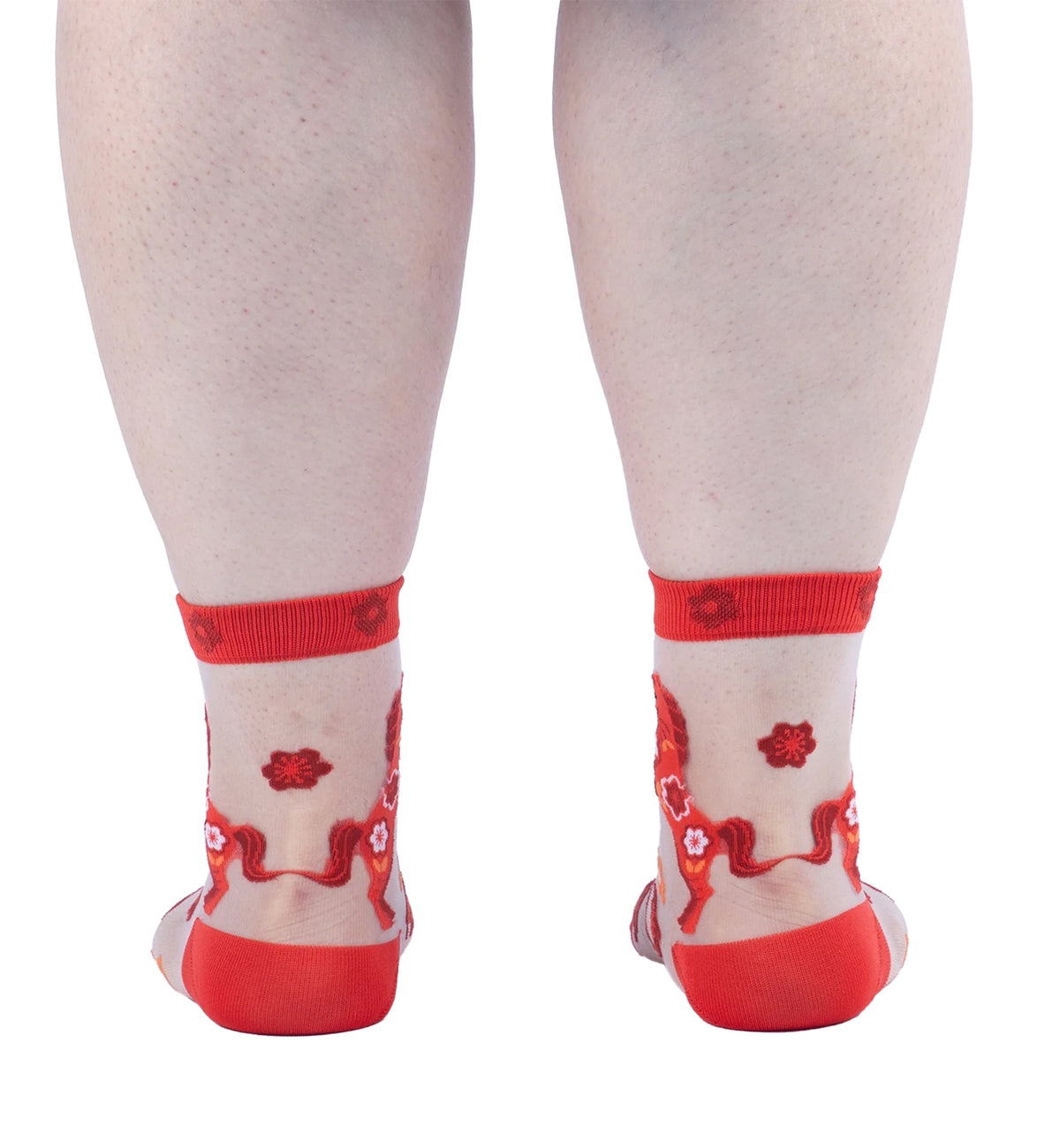 SOCK it to me Sheer Crew Socks (H0036),Lucky Horse - Lucky Horse,One Size
