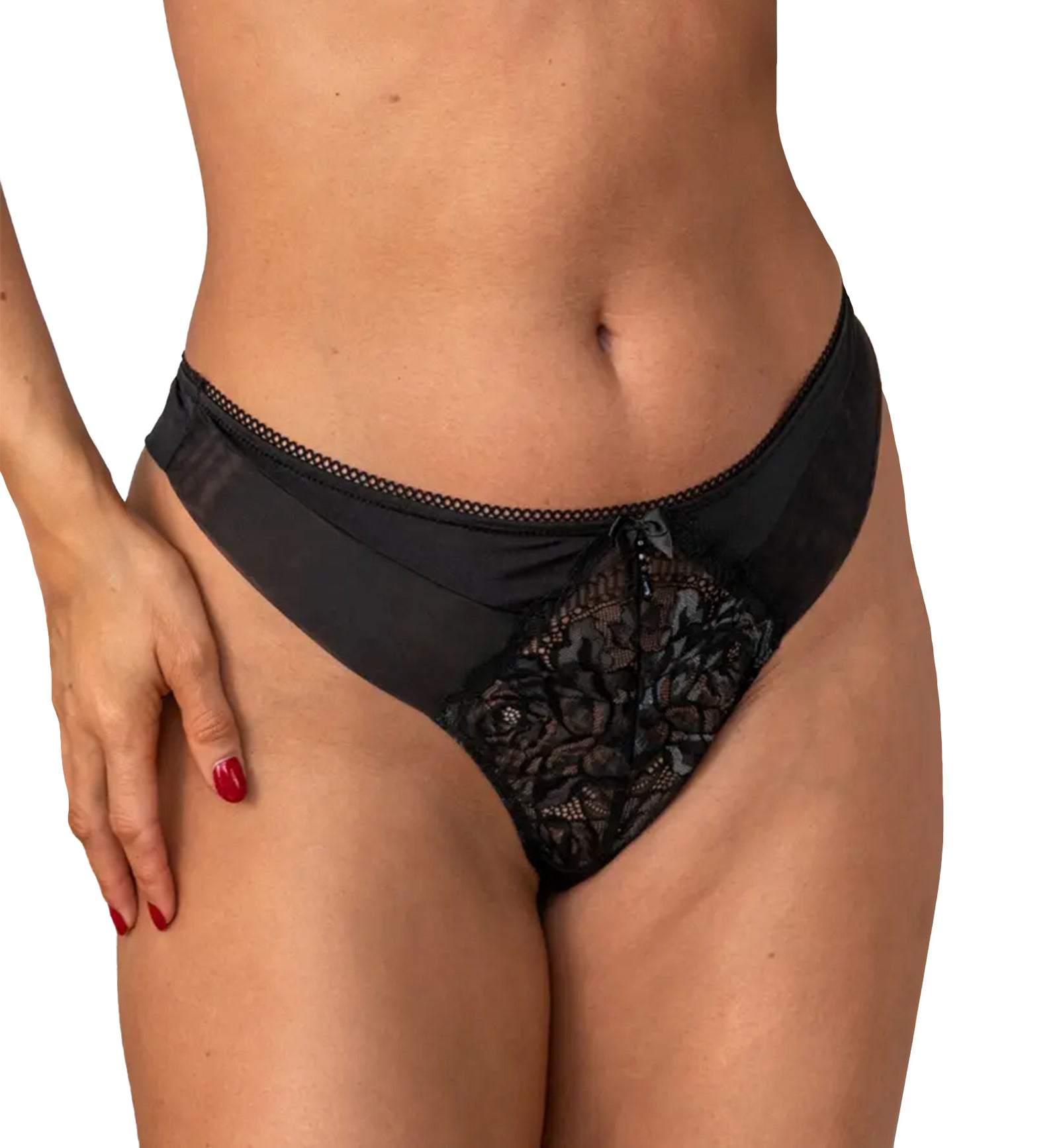 Pour Moi Ooo La La Thong (28604),XS,Black/Slate - Black/Slate,XS