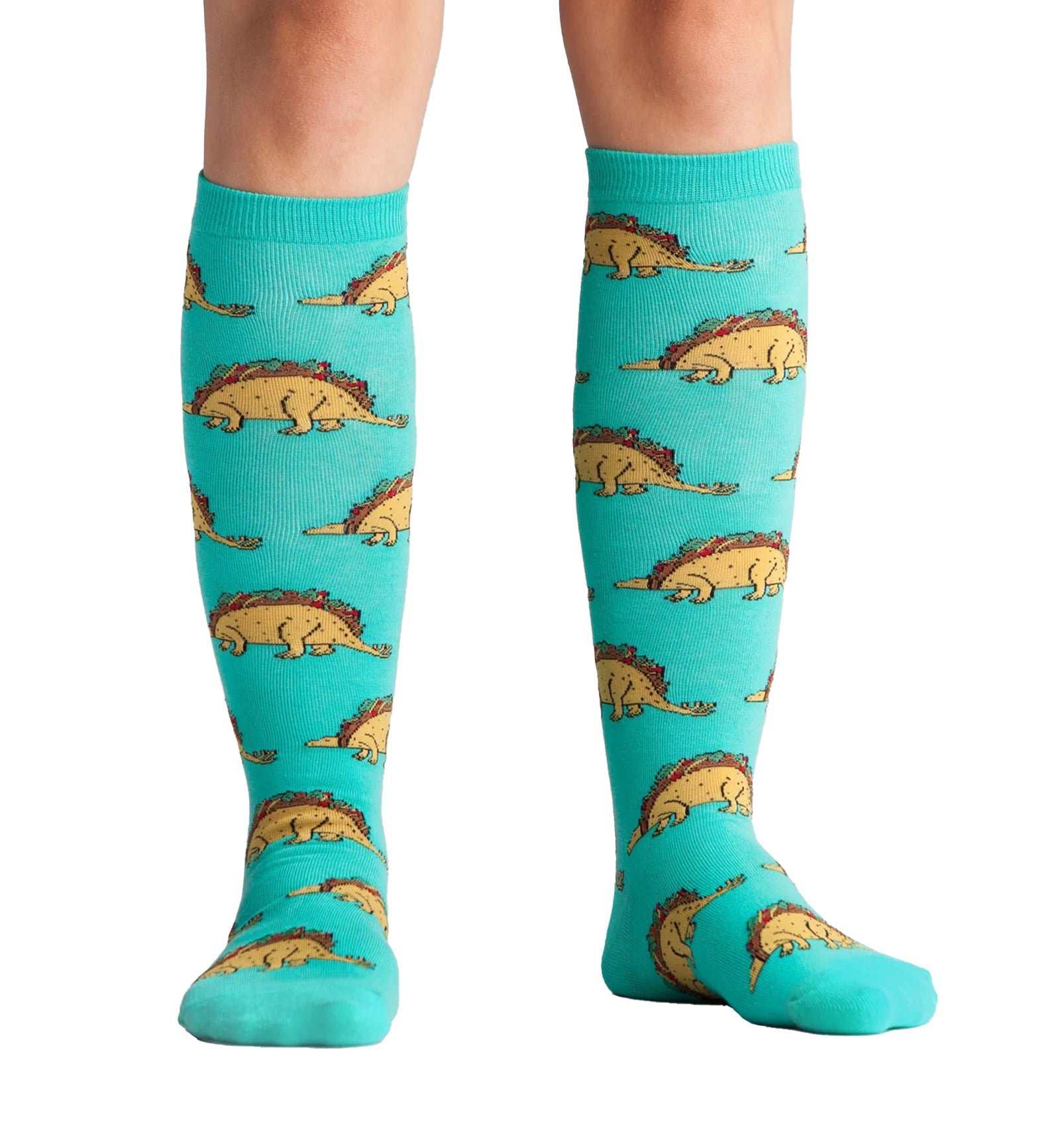 SOCK it to me Unisex Knee High Socks (f0254),Tacosaurus - Tacosaurus,One Size