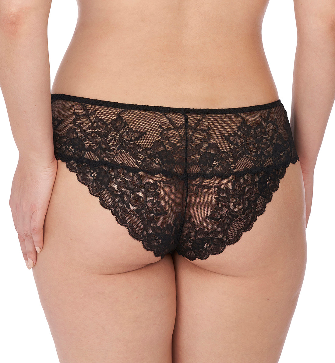 Natori Statement Tanga Panty (777211),XL,Black - Black,XL
