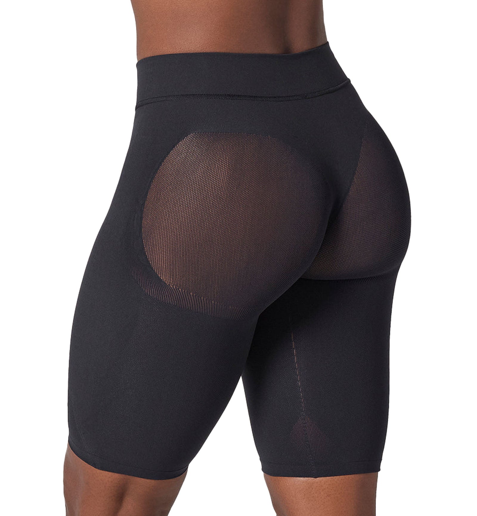 Leonisa Well-Rounded Invisible Butt Lifter Shaper Short (012778),S/M,Black - Black,S/M