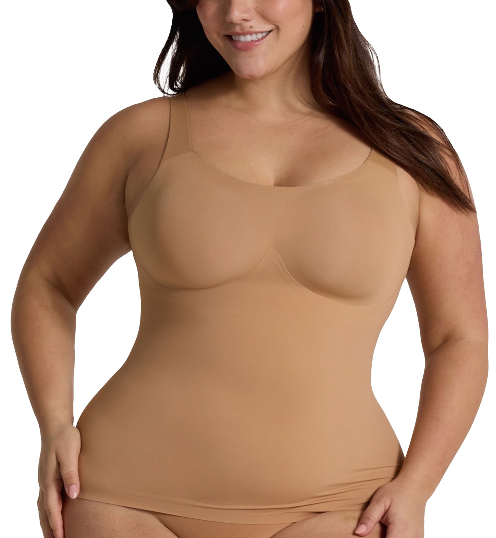 Evelyn & Bobbie Structured Scoop Bra Tank (1811),Small,Mica - Mica,Small